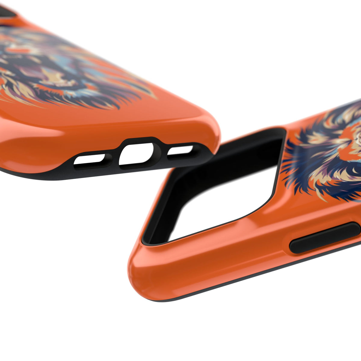Roaring Lion Impact Phone Case — Shockproof Orange Protective Cover