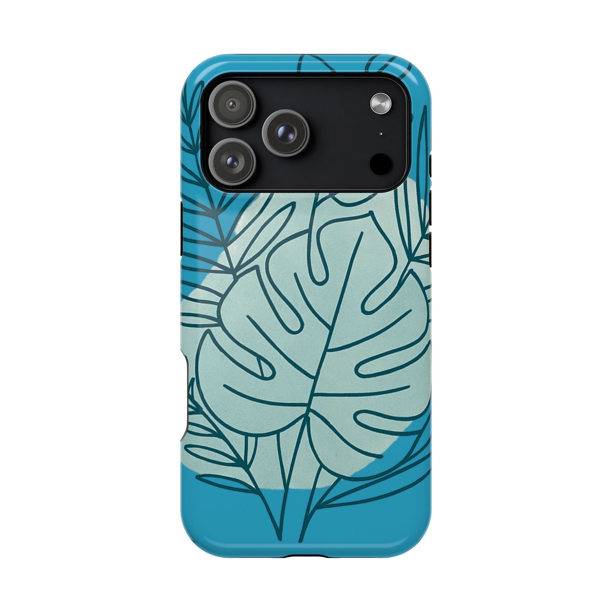 Tropical Floral Phone Case, Impact-Resistant