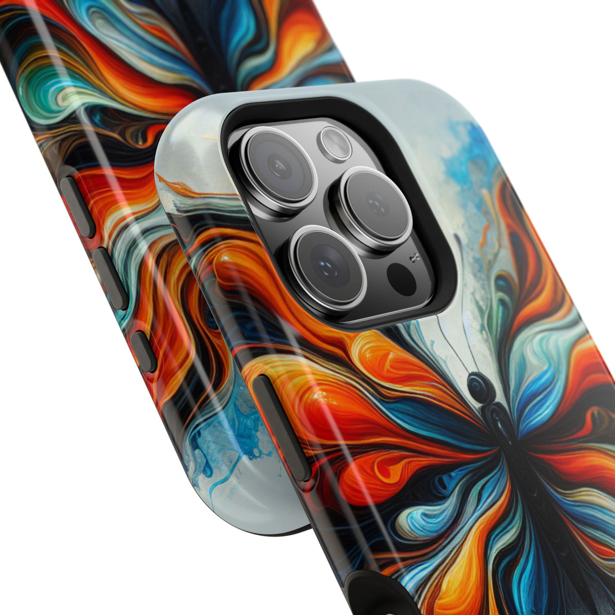 Vibrant Butterfly Impact Resistant Phone Case Unique Gift for Nature Lovers
