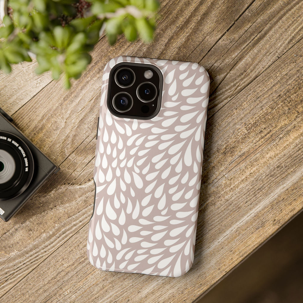 Neutral Petal Teardrop Design Magnetic Durable Phone Case for iPhone/Samsung