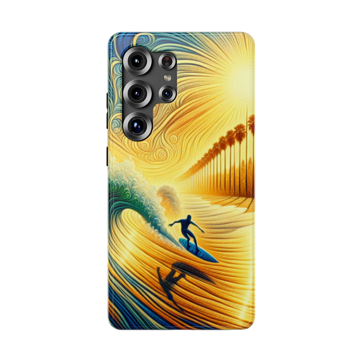 Surfer Sunrise Impact-Resistant Phone Case