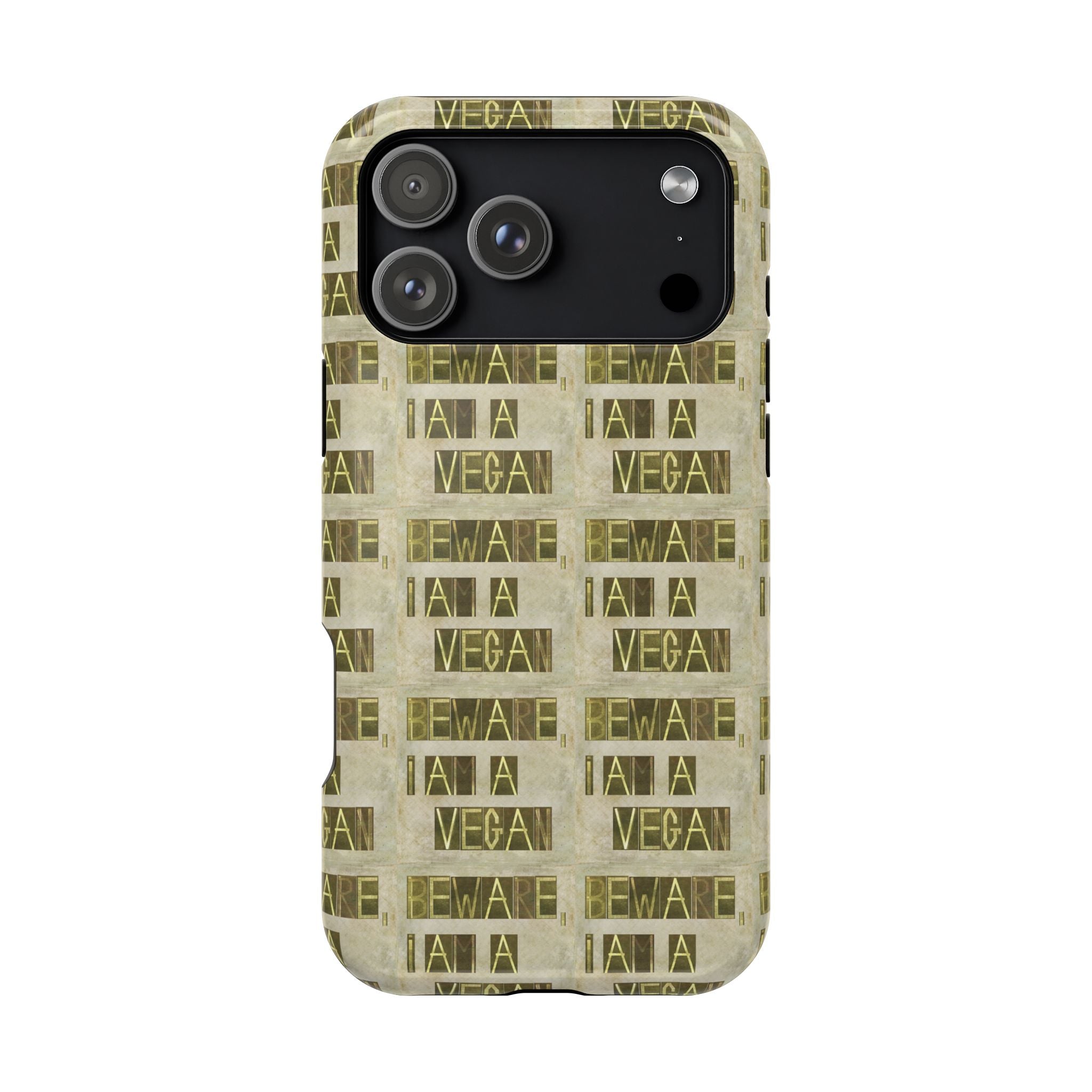 Vegan Message Phone Case | Impact-Resistant