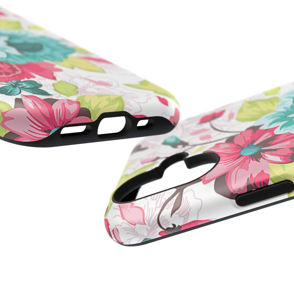 Floral Design Impact-Resistant Case