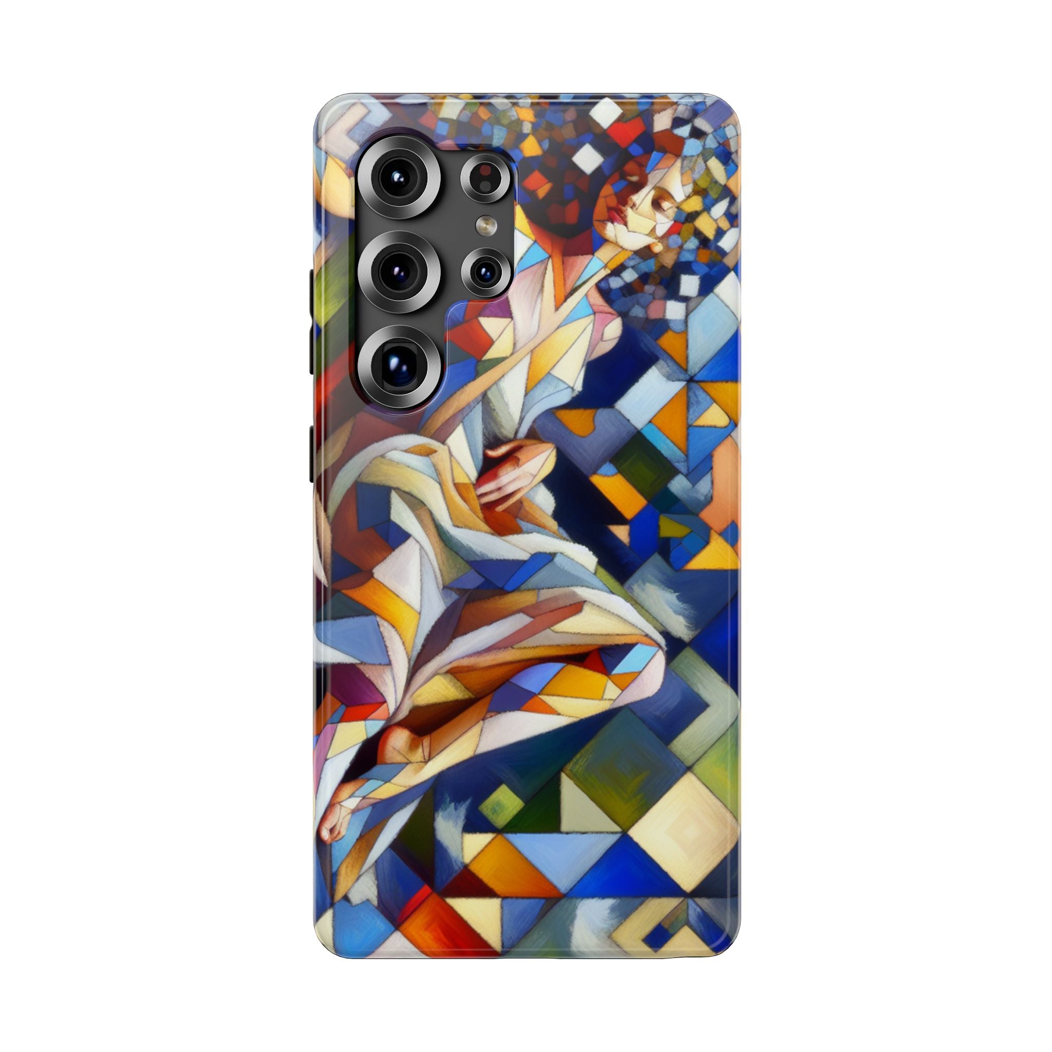 Abstract Stained Glass Dragon Impact Phone Case