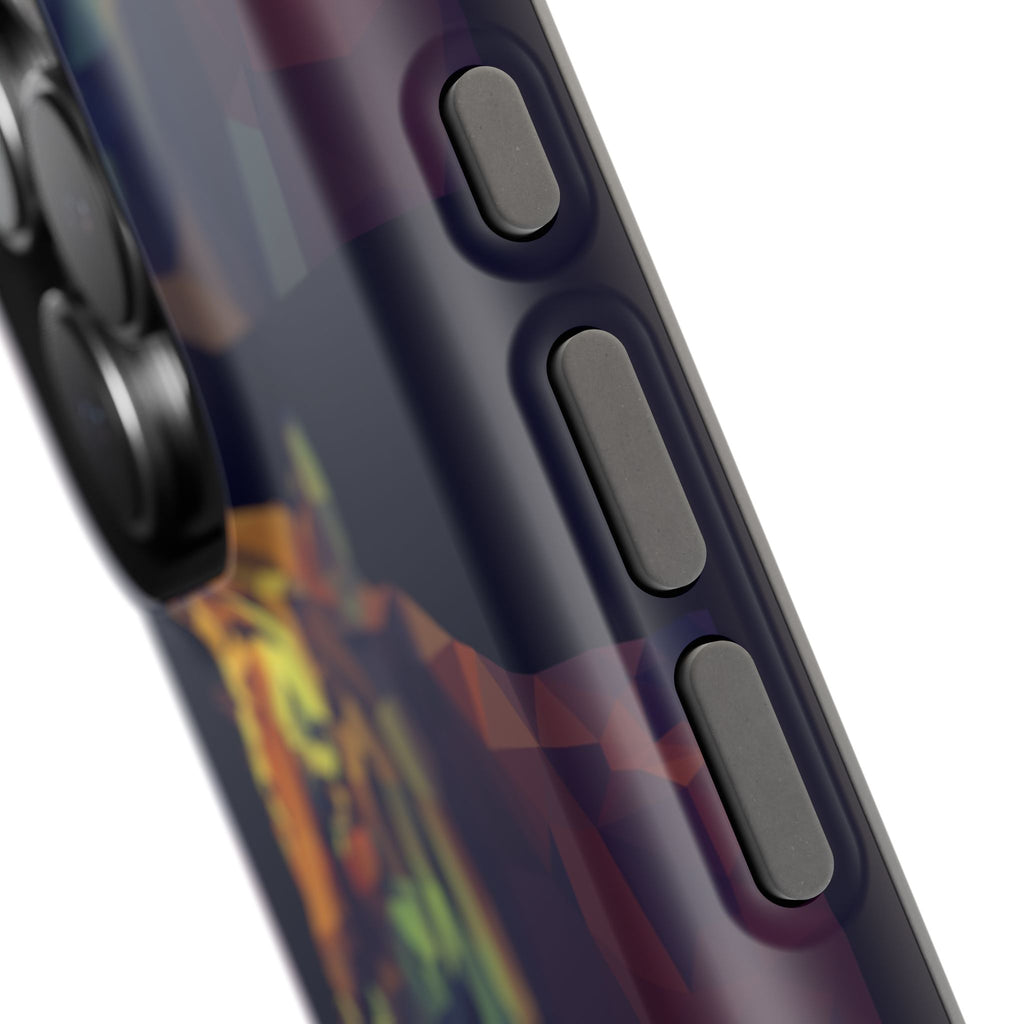 Colorful Tiger Phone Case, Impact-Resistant