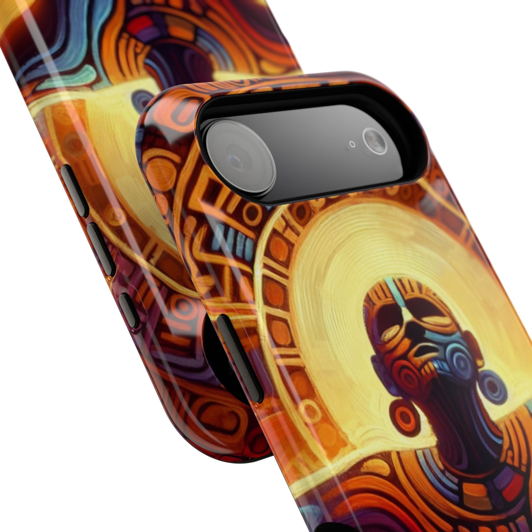 Impact Resistant Phone Case - Aztec Man