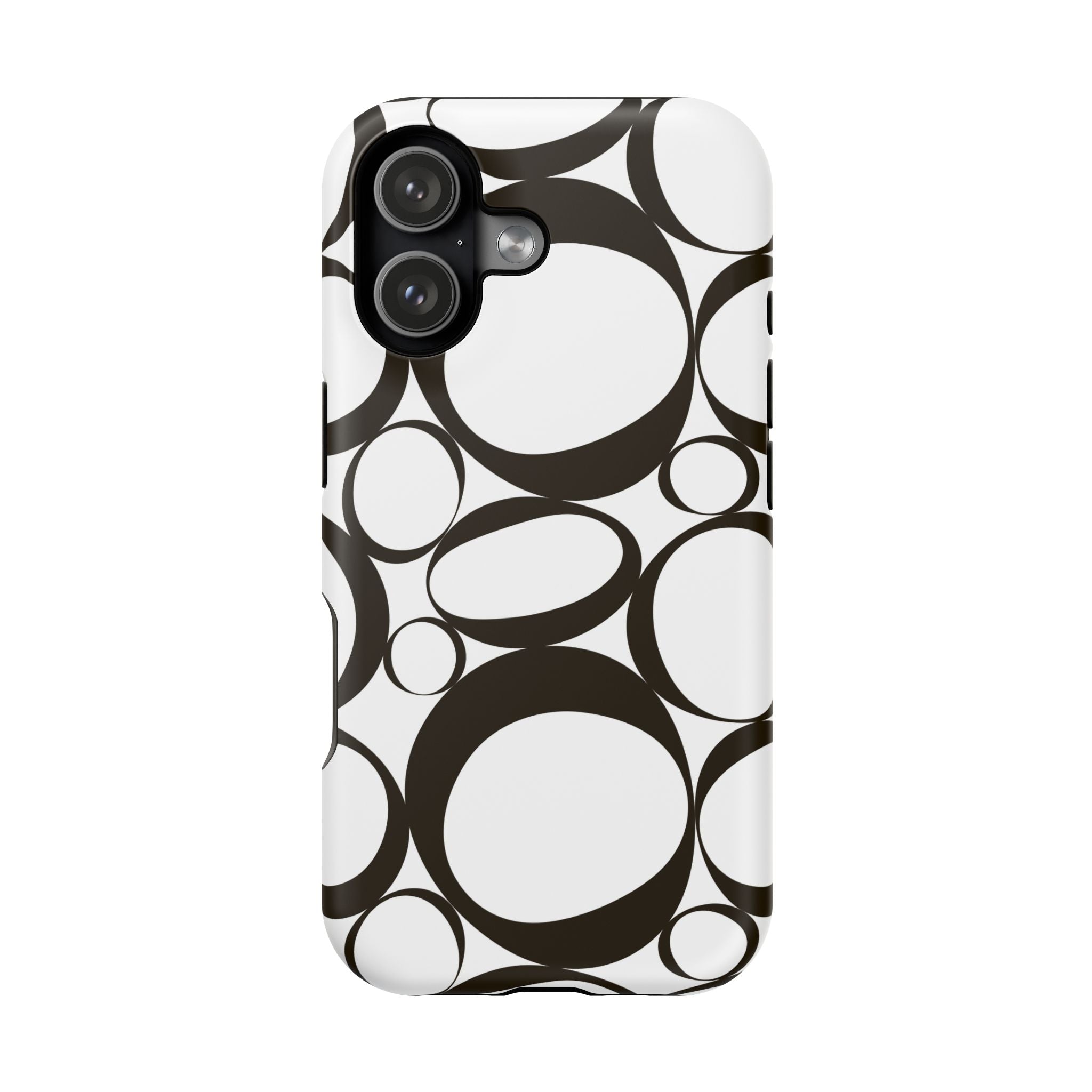 Black & White Impact-Resistant Phone Case - Durable