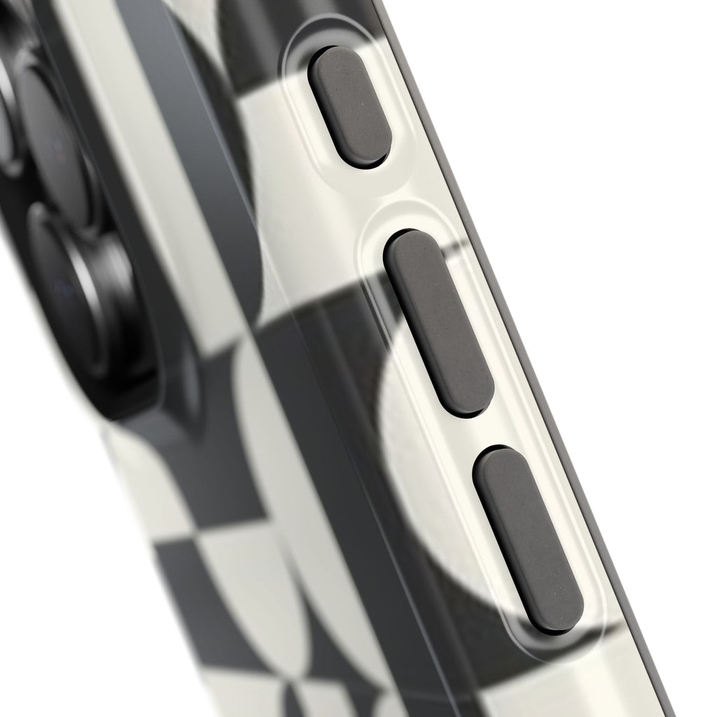 Black and White Design Impact-Resistant Case