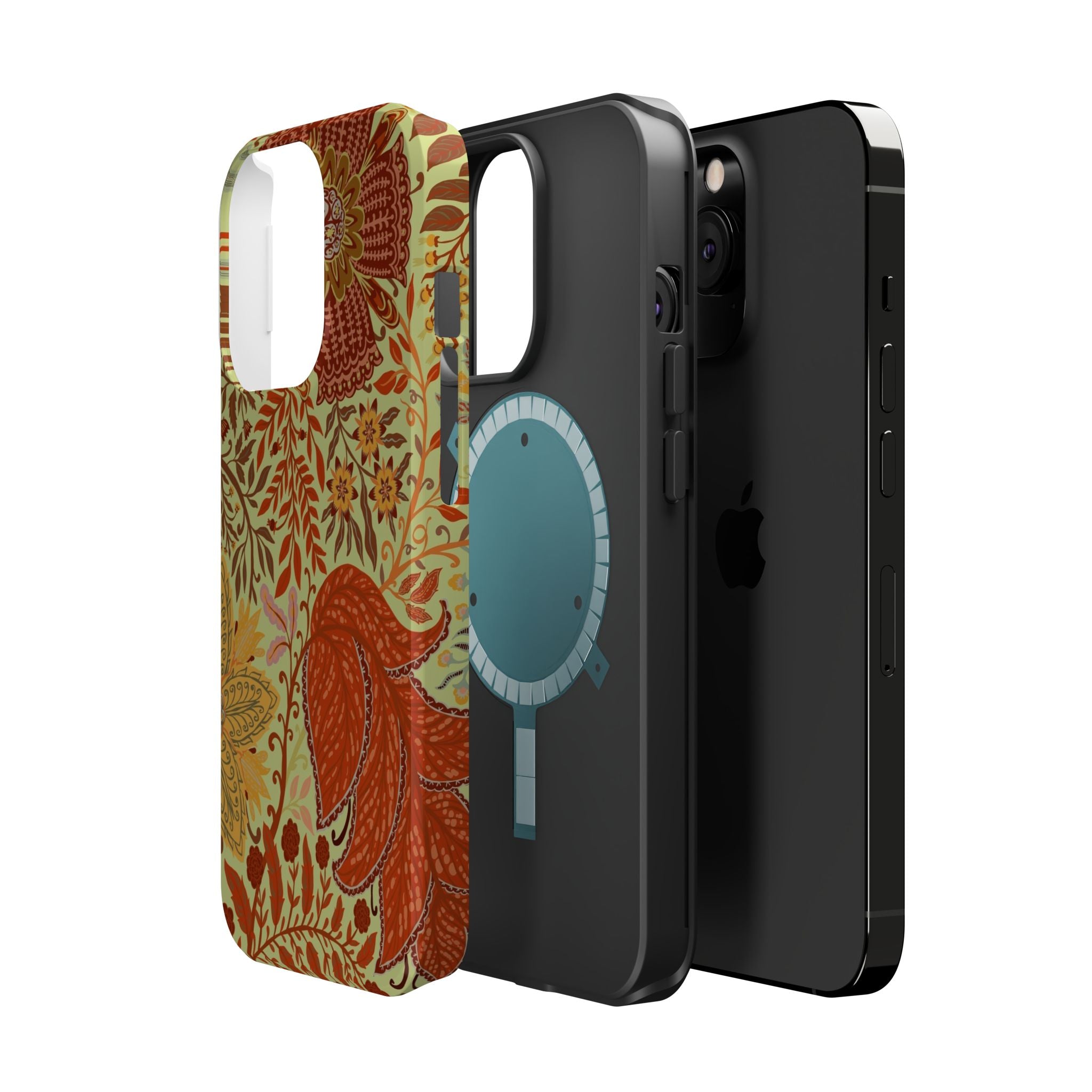 Floral Paisley Magnetic Impact-Resistant Phone Case