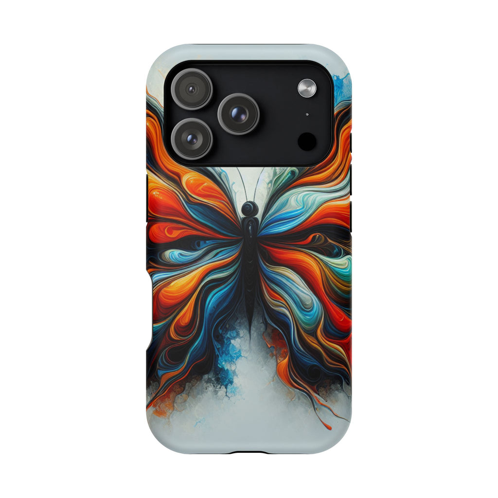 Vibrant Butterfly Impact Resistant Phone Case Unique Gift for Nature Lovers