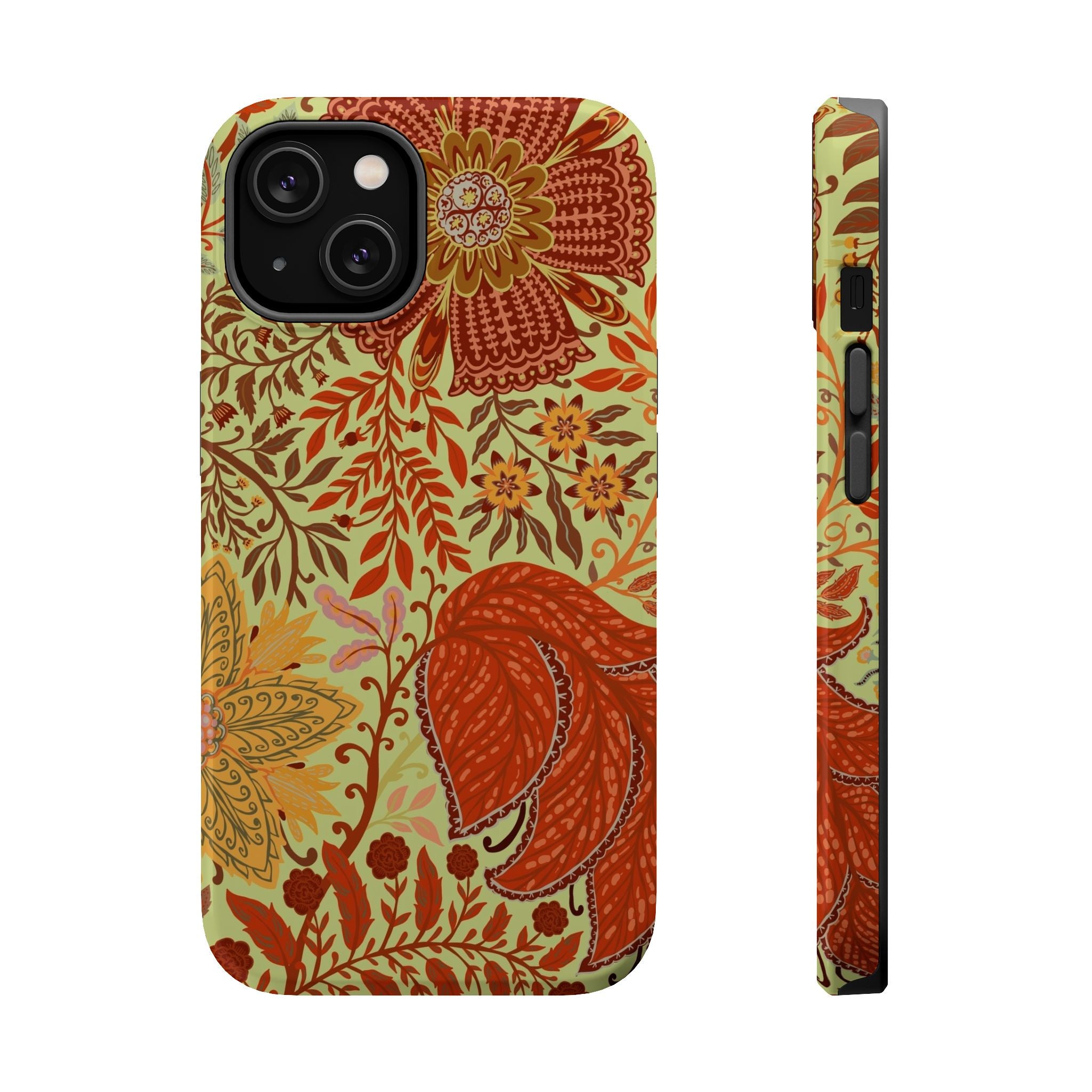 Floral Paisley Magnetic Impact-Resistant Phone Case