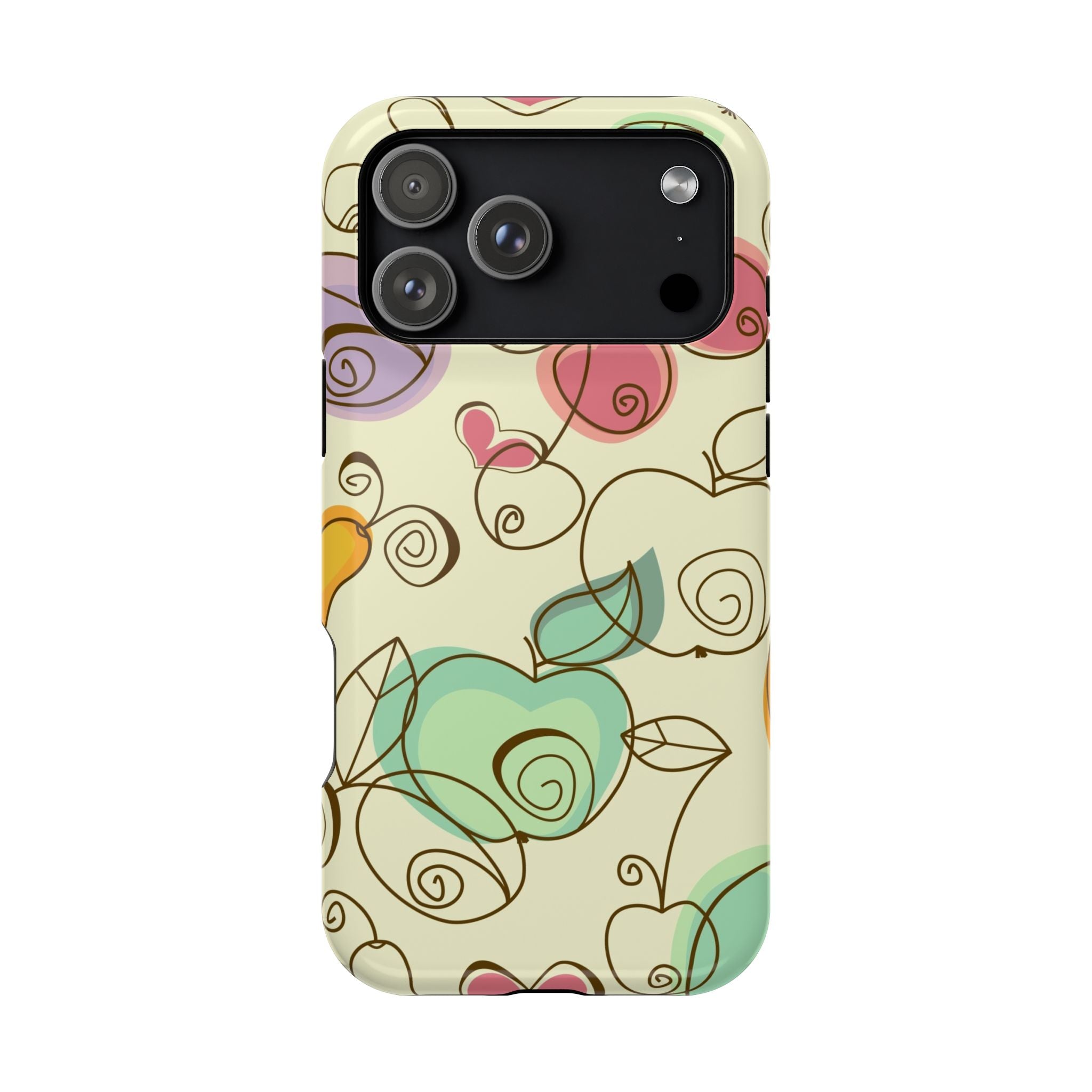Colorful Floral Phone Case, Impact-Resistant