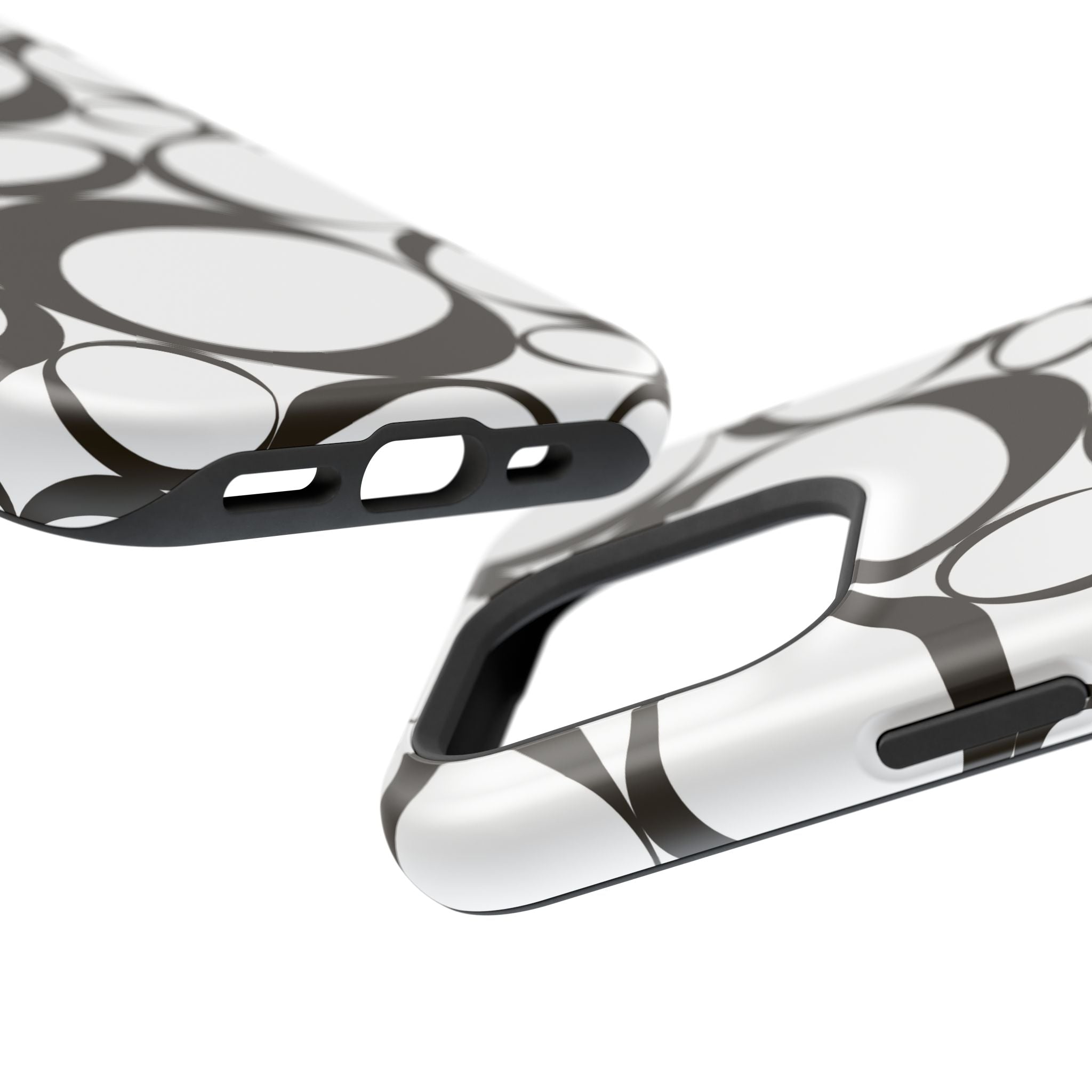 Black & White Impact-Resistant Phone Case - Durable