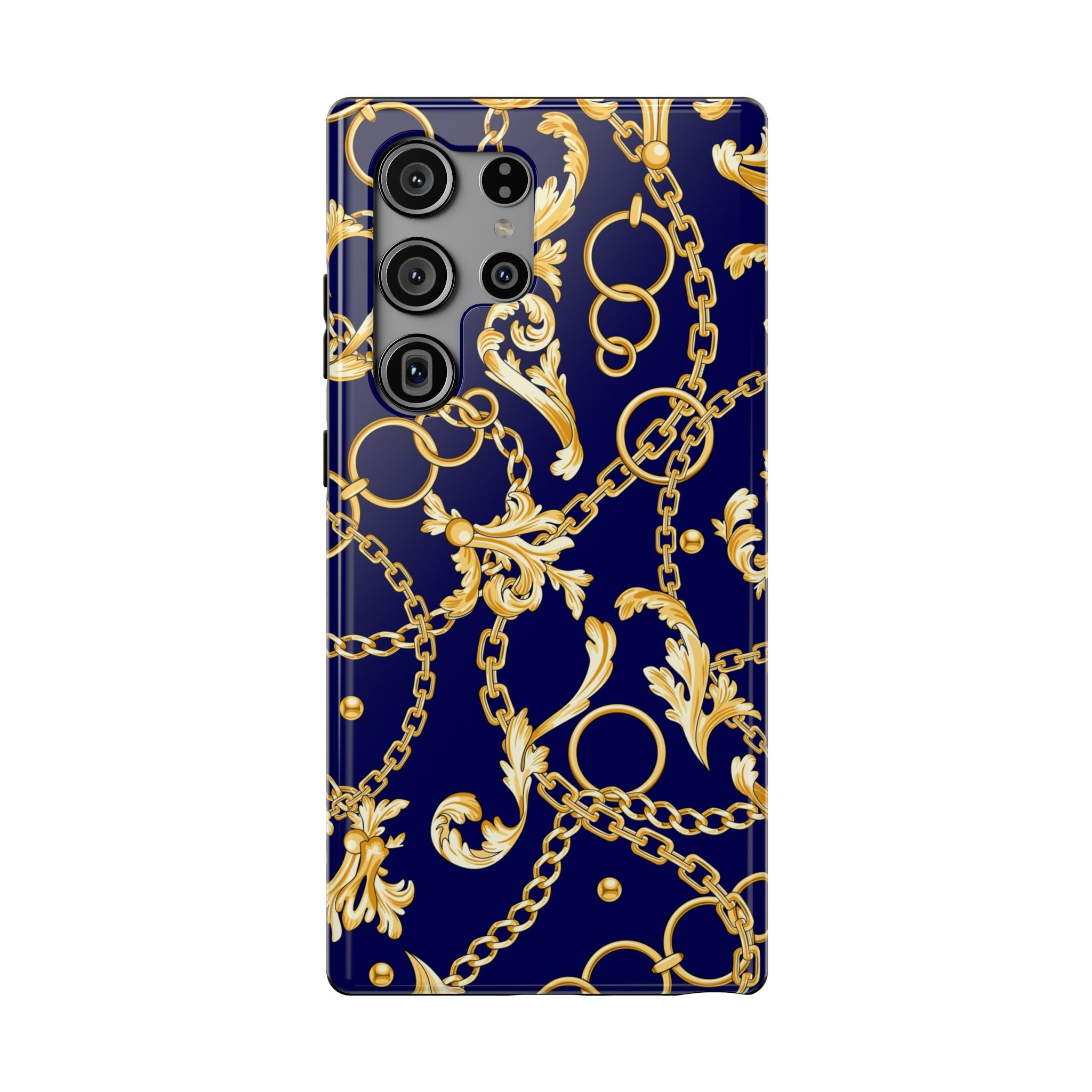 Golden Chain Impact-Resistant Phone Case