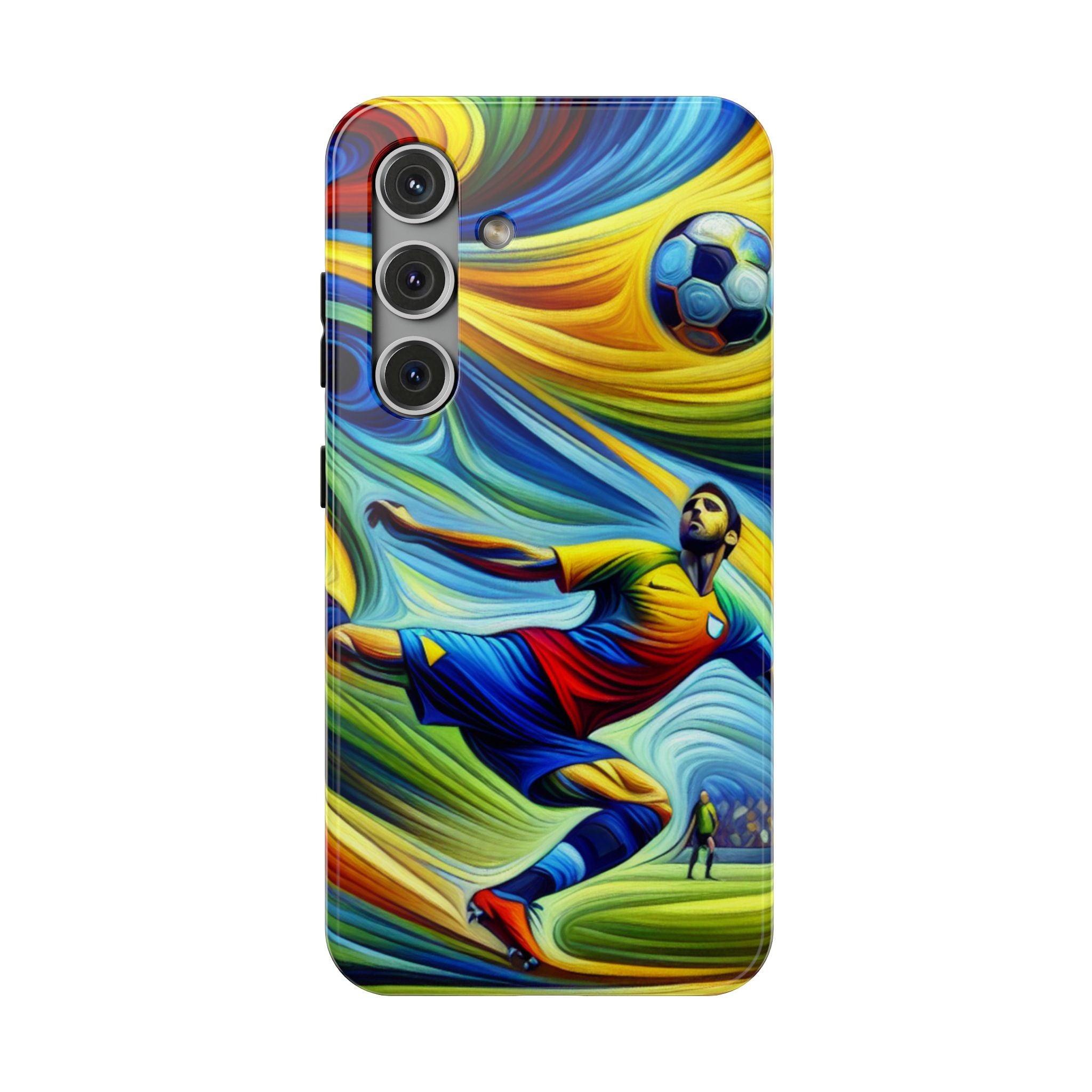 Colorful Soccer Impact Resistant Phone Case