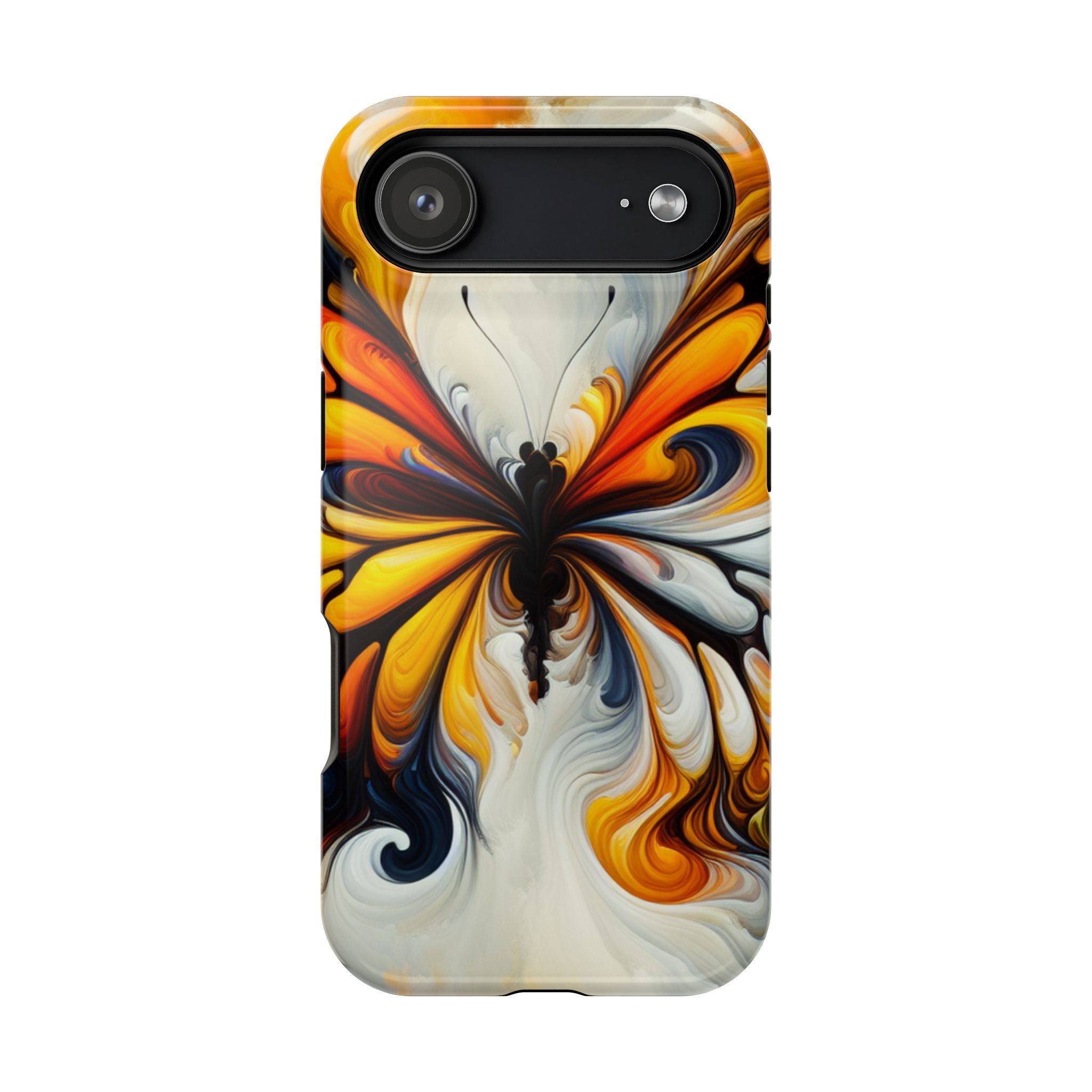 Colorful Butterfly Impact Resistant Phone Case, Artistic, Nature-Inspired Gift
