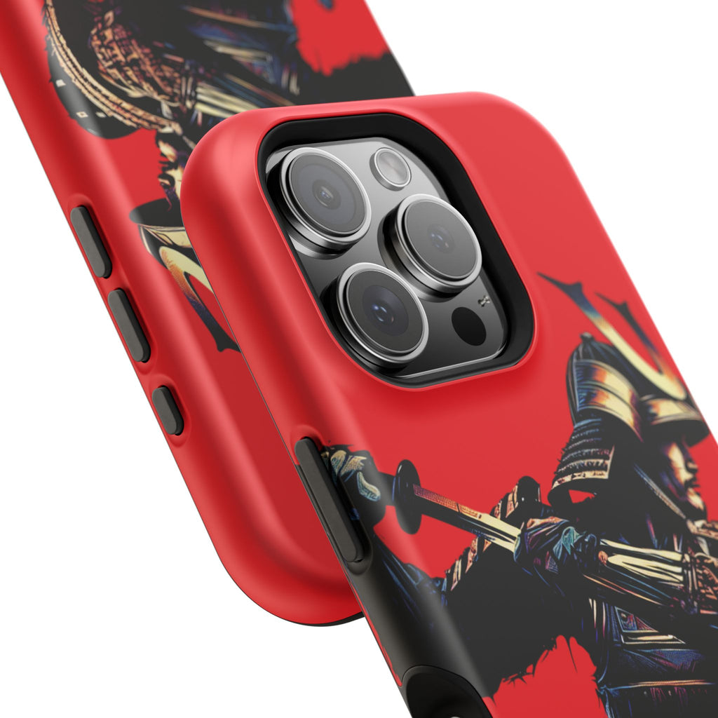 Impact Resistant Phone Case - Samurai Red Warrior