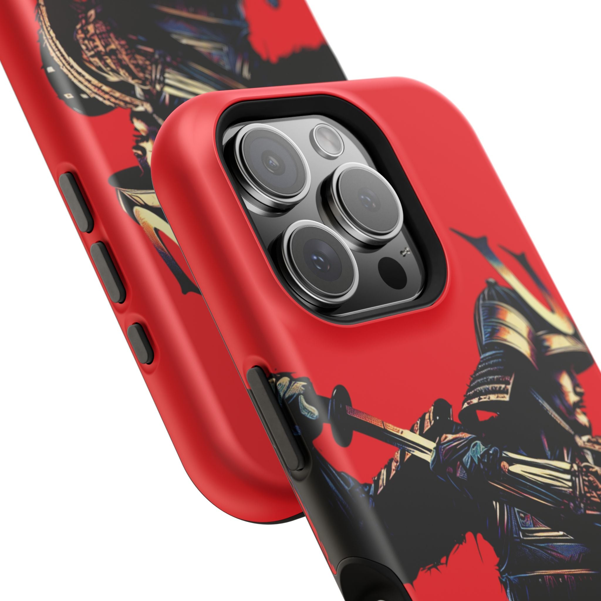 Impact Resistant Phone Case - Samurai Red Warrior