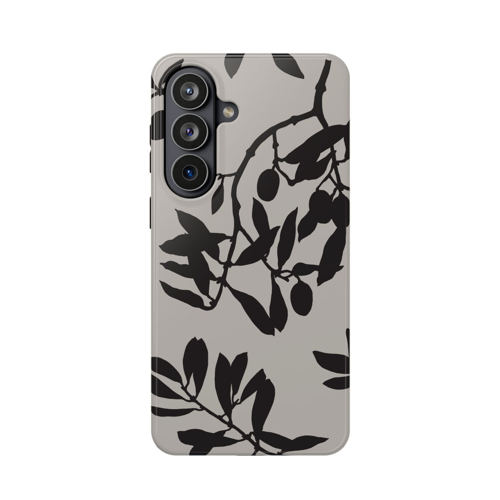 Floral Silhouette Impact-Resistant Phone Case