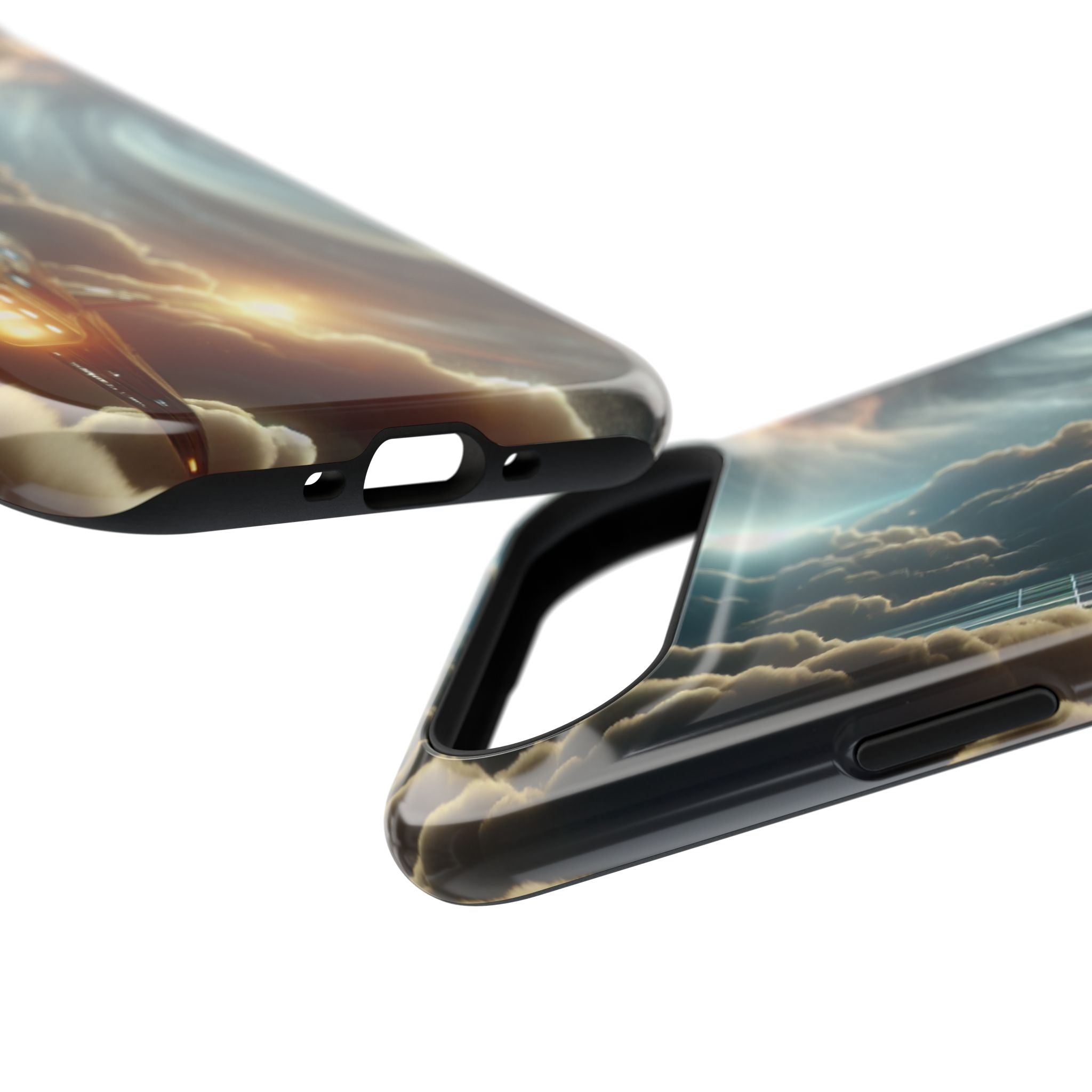 Cosmic Space Ship Impact Resistant Phone Case