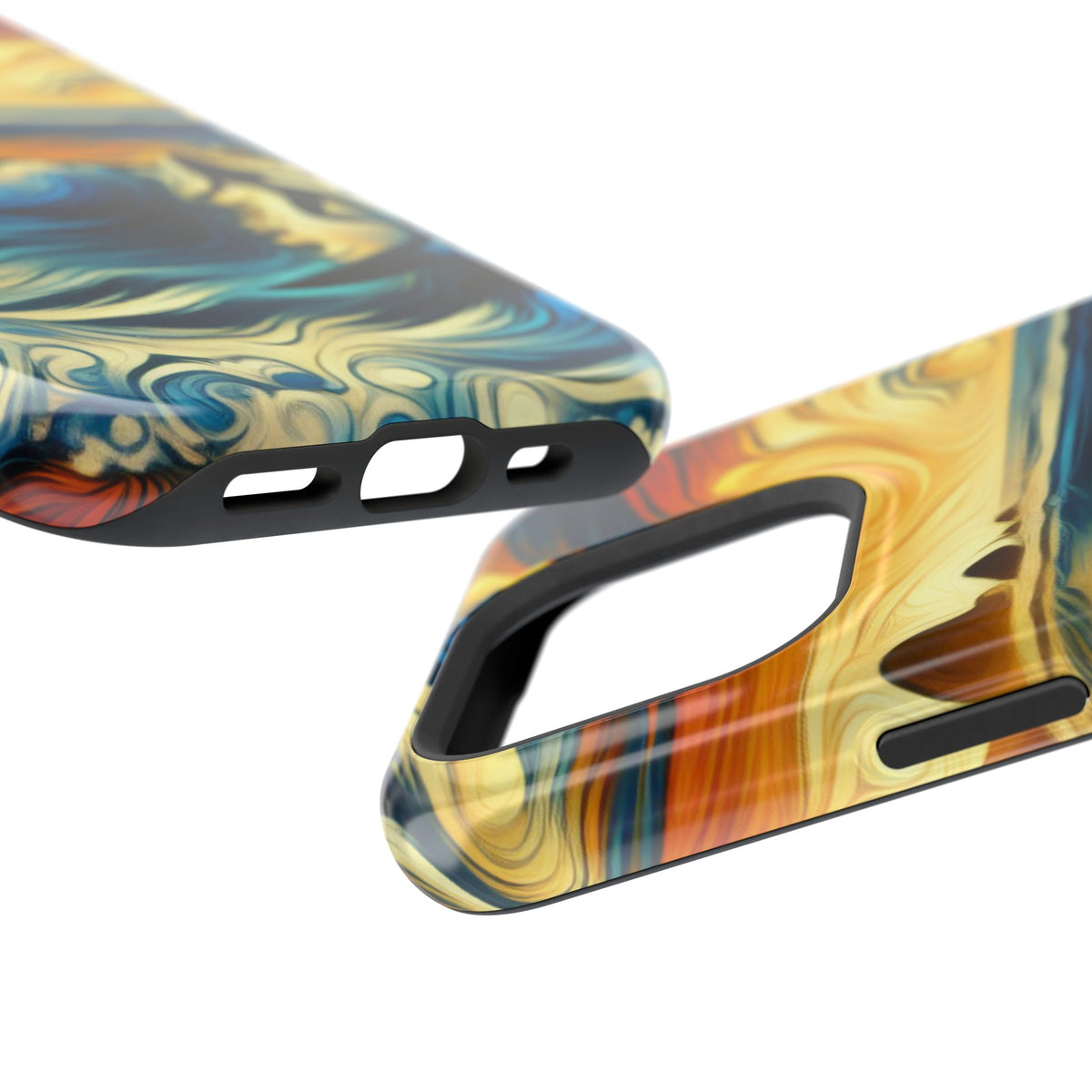 Surfer Sunset Phone Case — Impact‑Resistant Artistic Wave Design