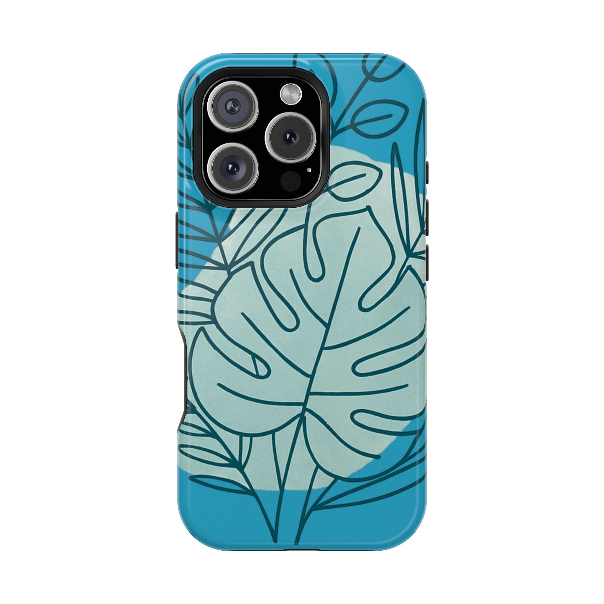 Tropical Floral Phone Case, Impact-Resistant