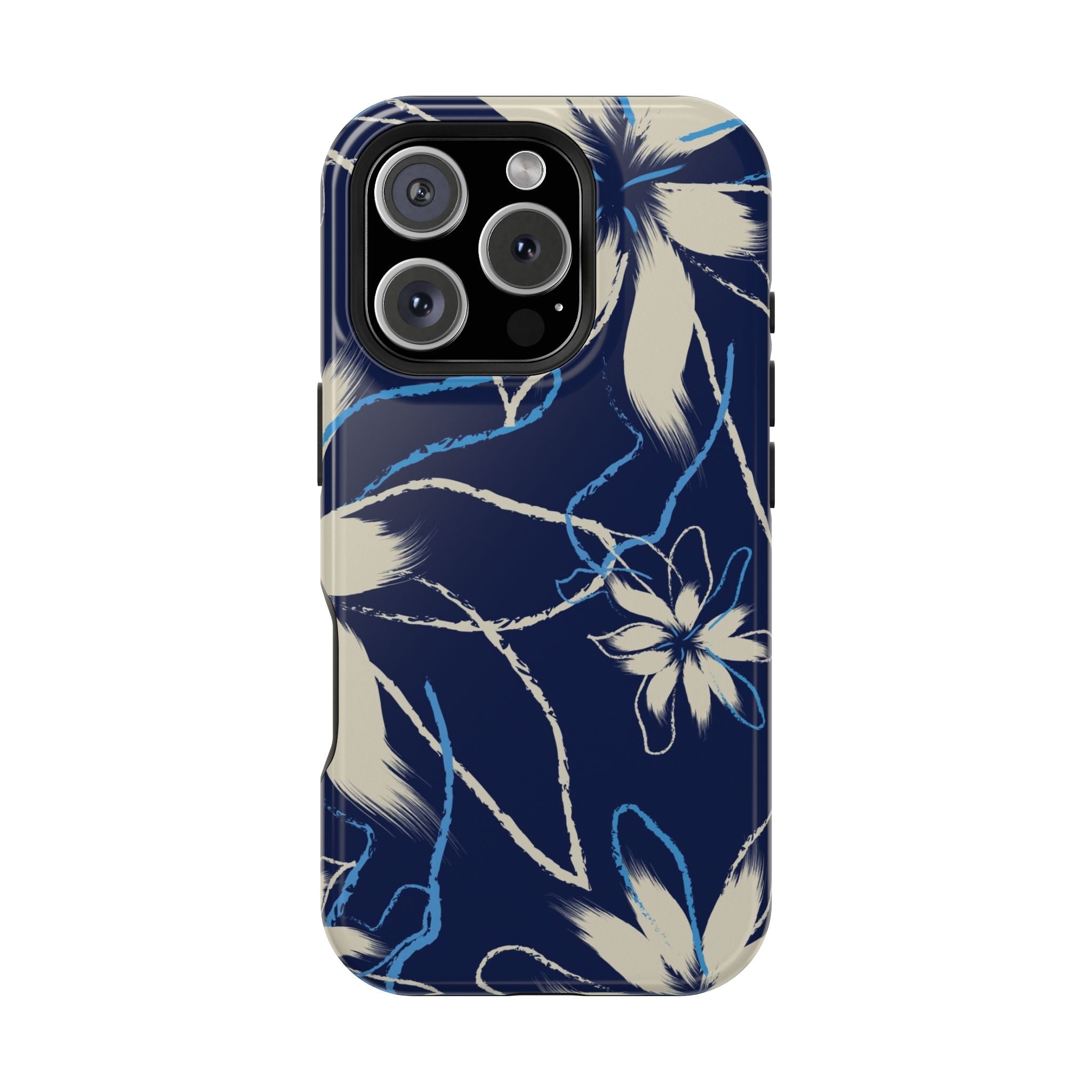Floral Impact-Resistant Phone Case, Durable
