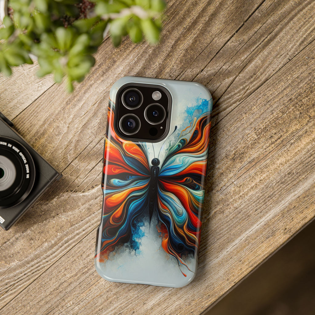 Vibrant Butterfly Impact Resistant Phone Case Unique Gift for Nature Lovers