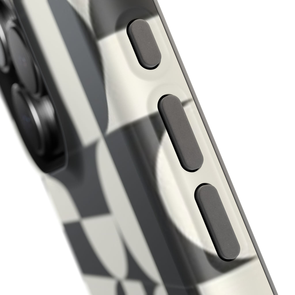 Black and White Design Impact-Resistant Case