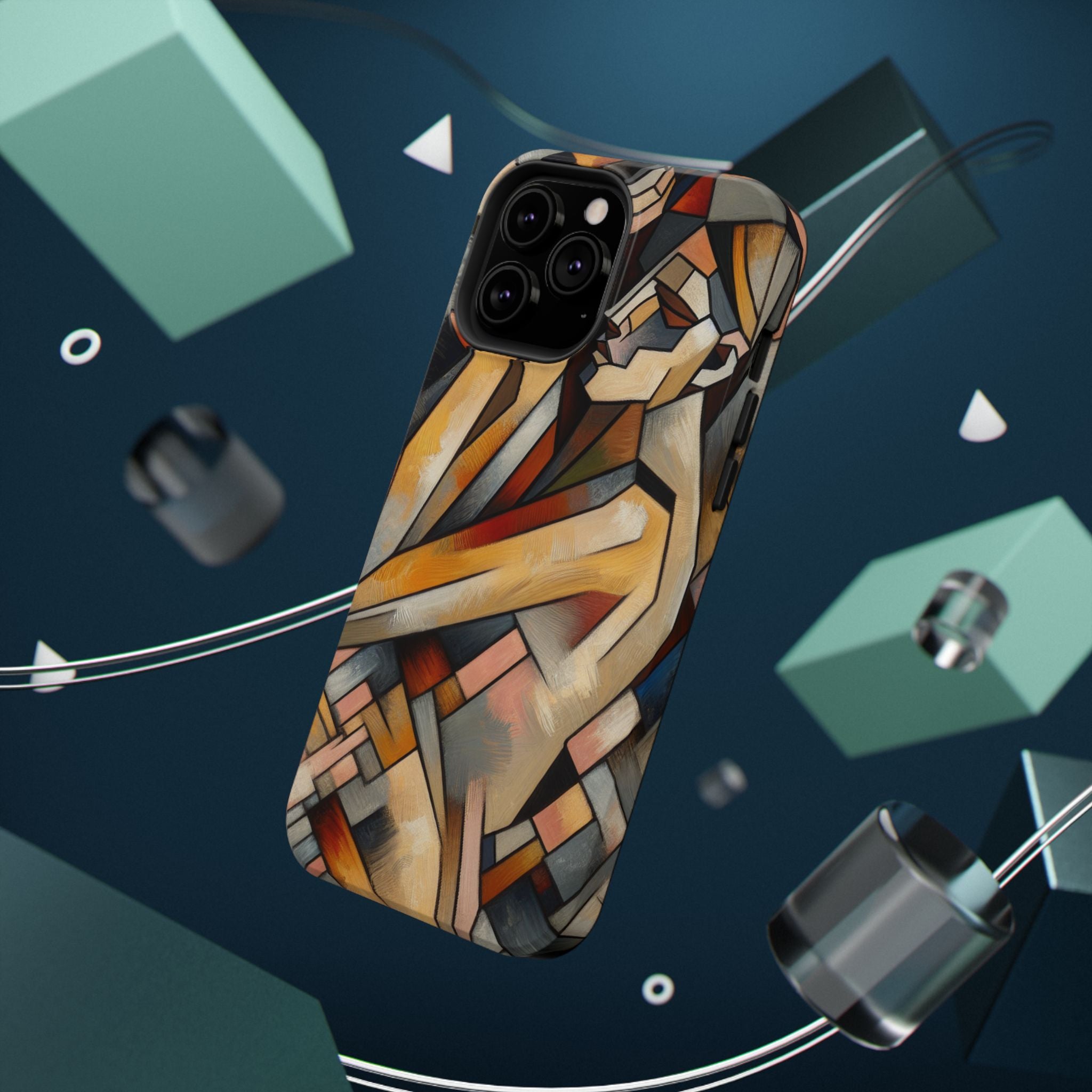 Impact Resistant Phone Case - Woman Abstract Design