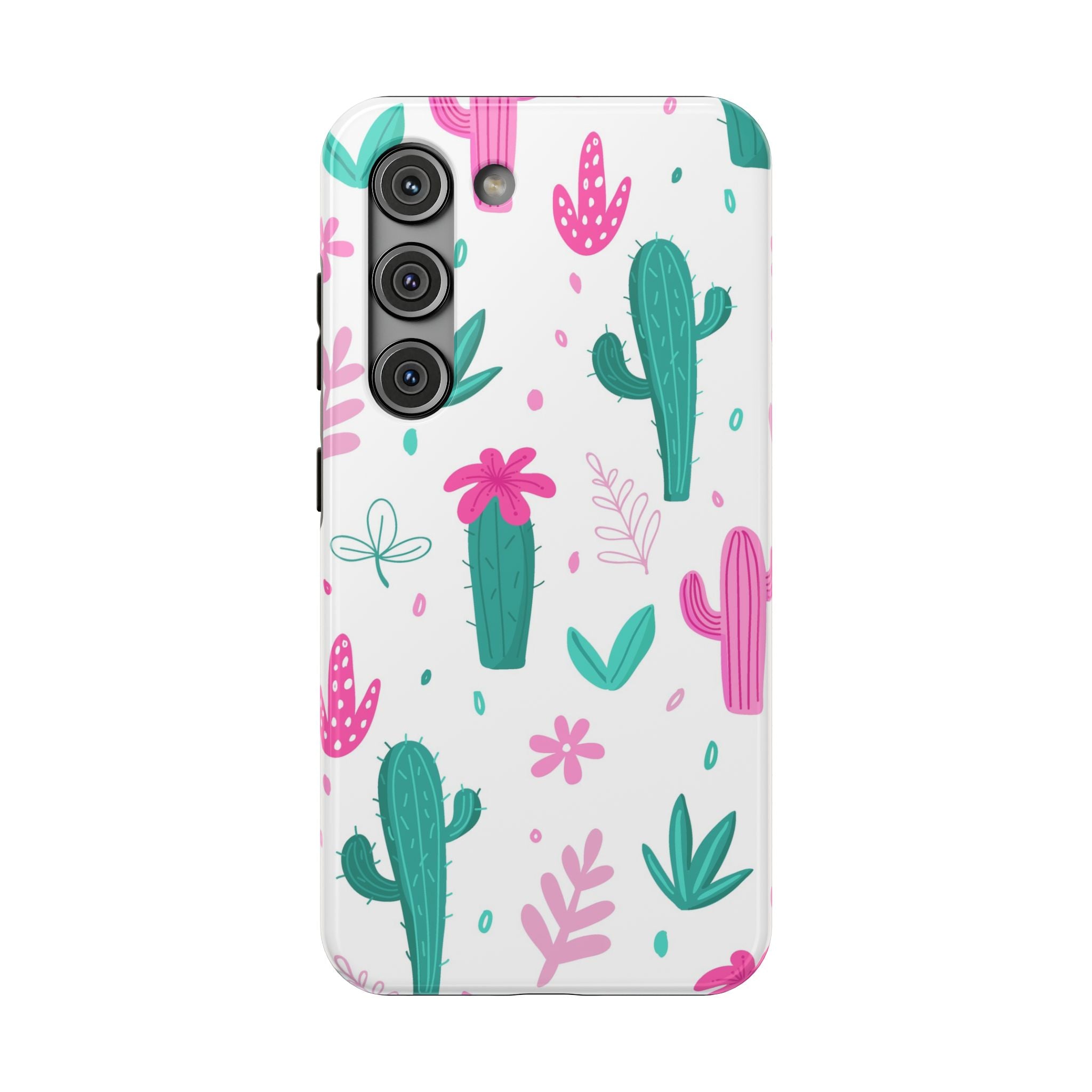 Cactus Pattern Impact Resistant Phone Case