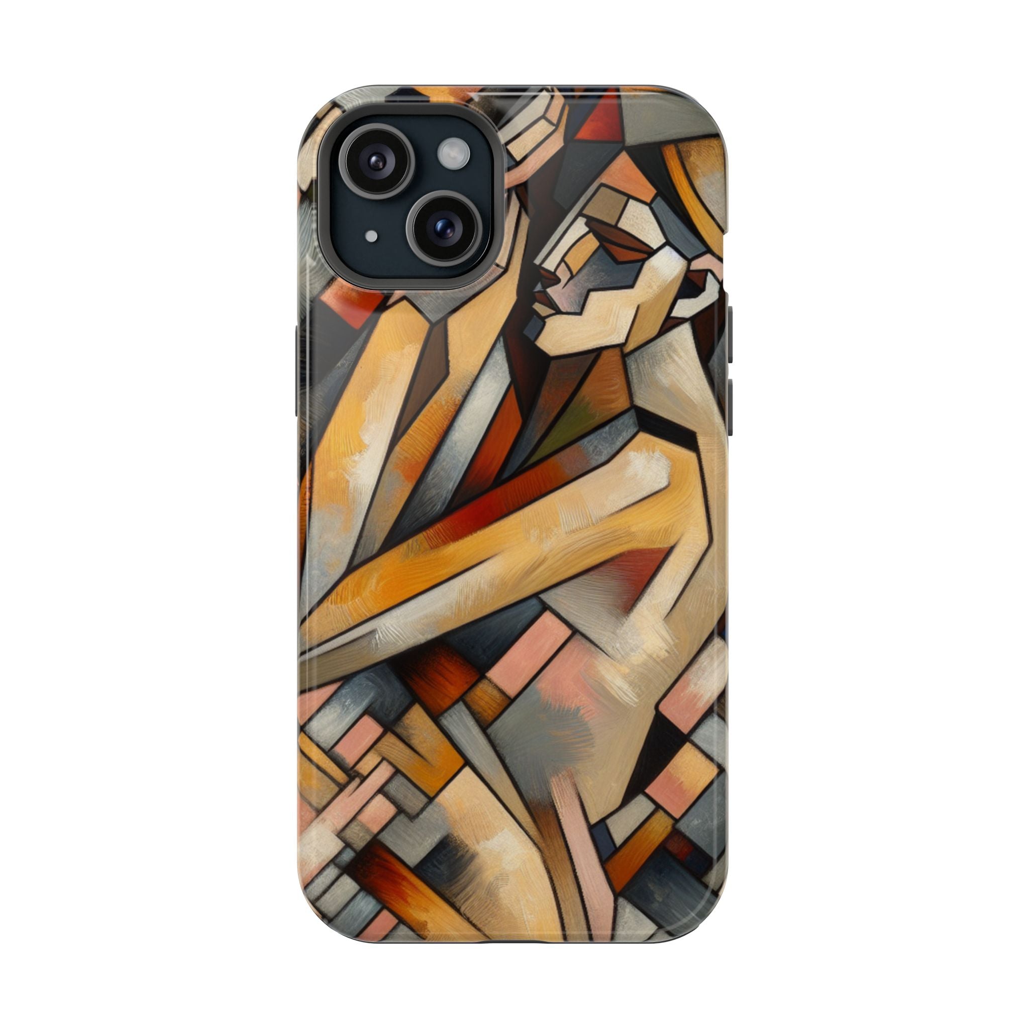 Impact Resistant Phone Case - Woman Abstract Design