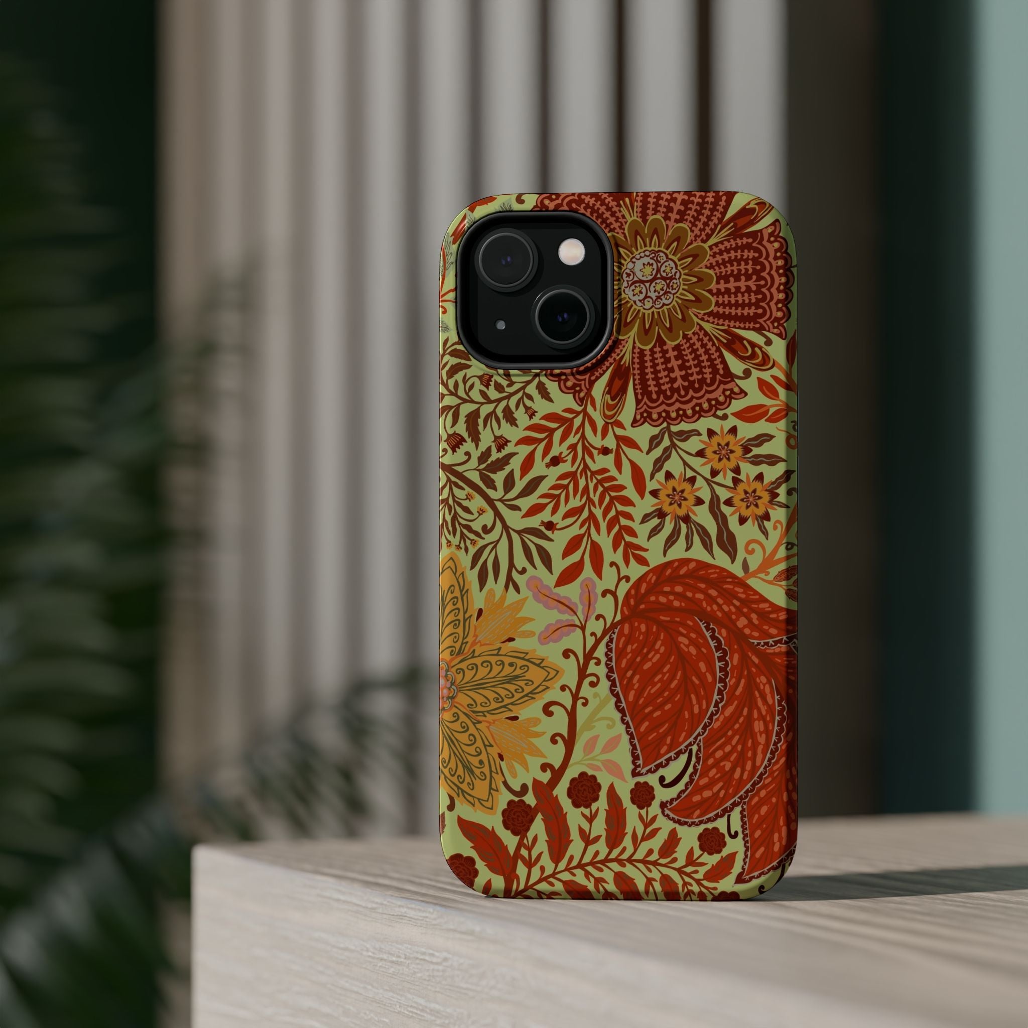 Floral Paisley Magnetic Impact-Resistant Phone Case
