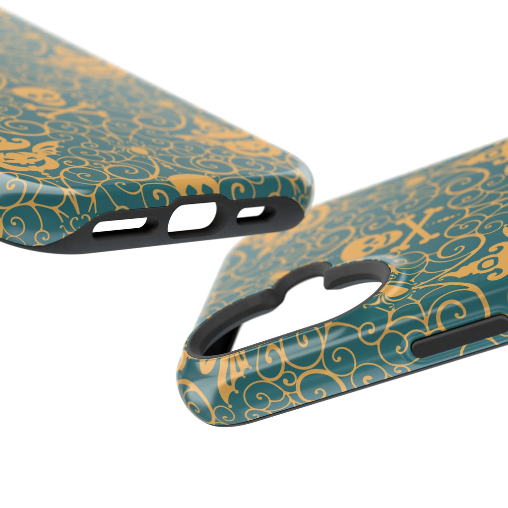 Skull & Crossbones Vintage Pattern Magnetic Impact Phone Case