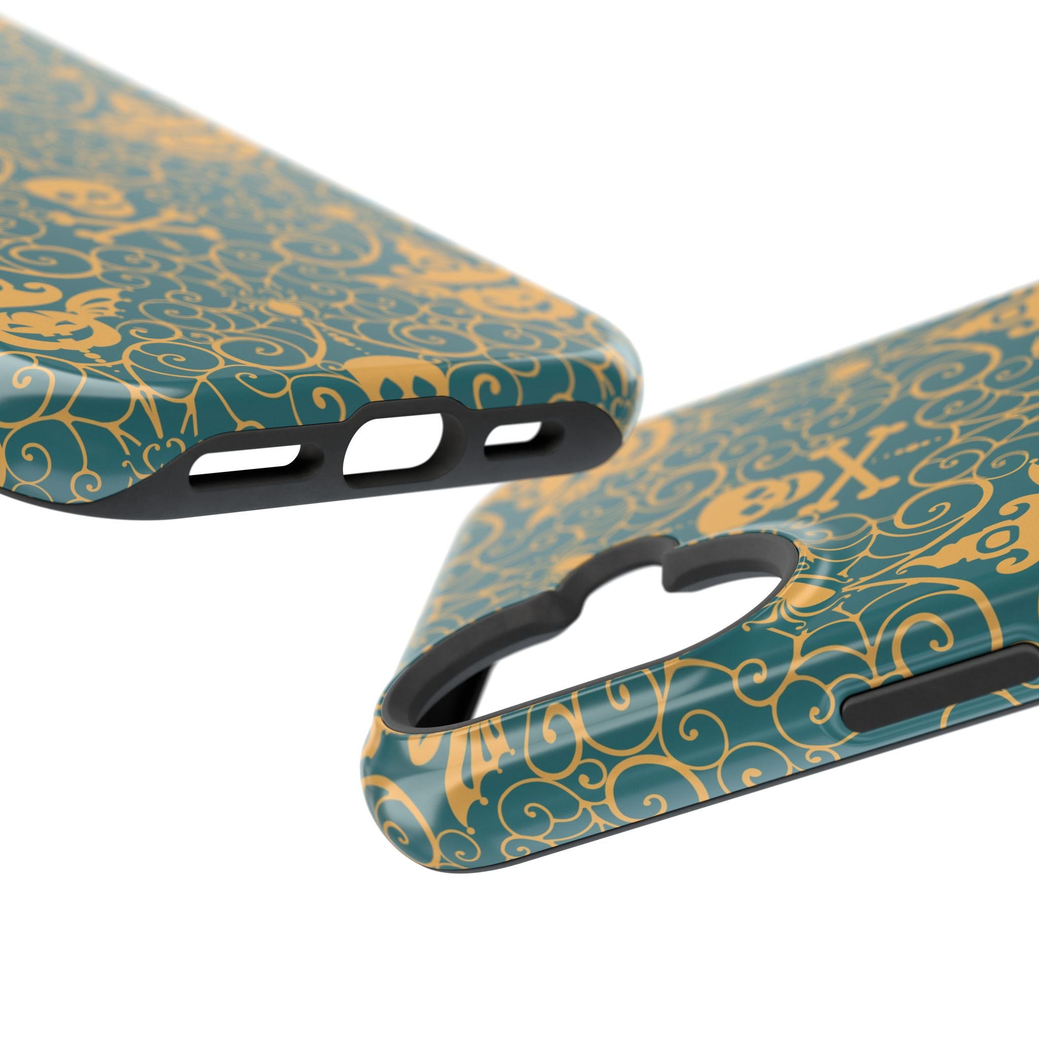 Skull & Crossbones Vintage Pattern Magnetic Impact Phone Case