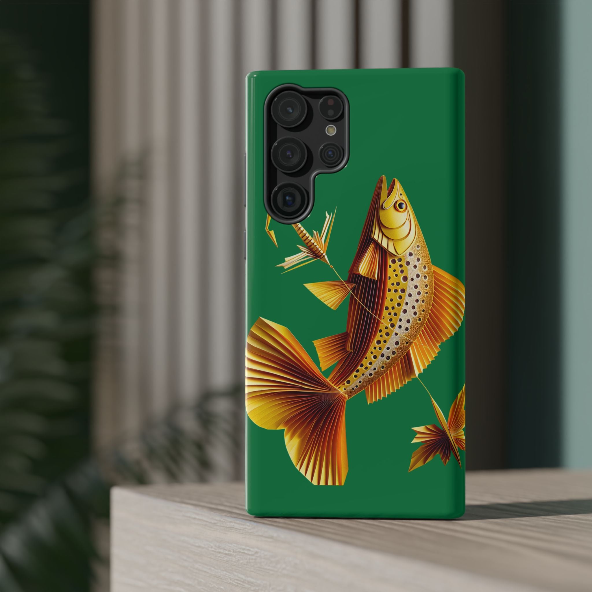 Impact Resistant Phone Case,  Lucky Charm Fish, Outdoor Enthusiast Gift