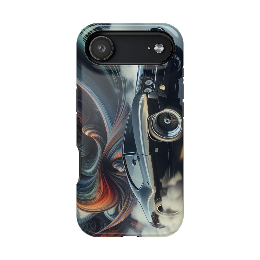 Vintage Muscle Car Phone Case — Retro Racing Art Impact-Resistant Case