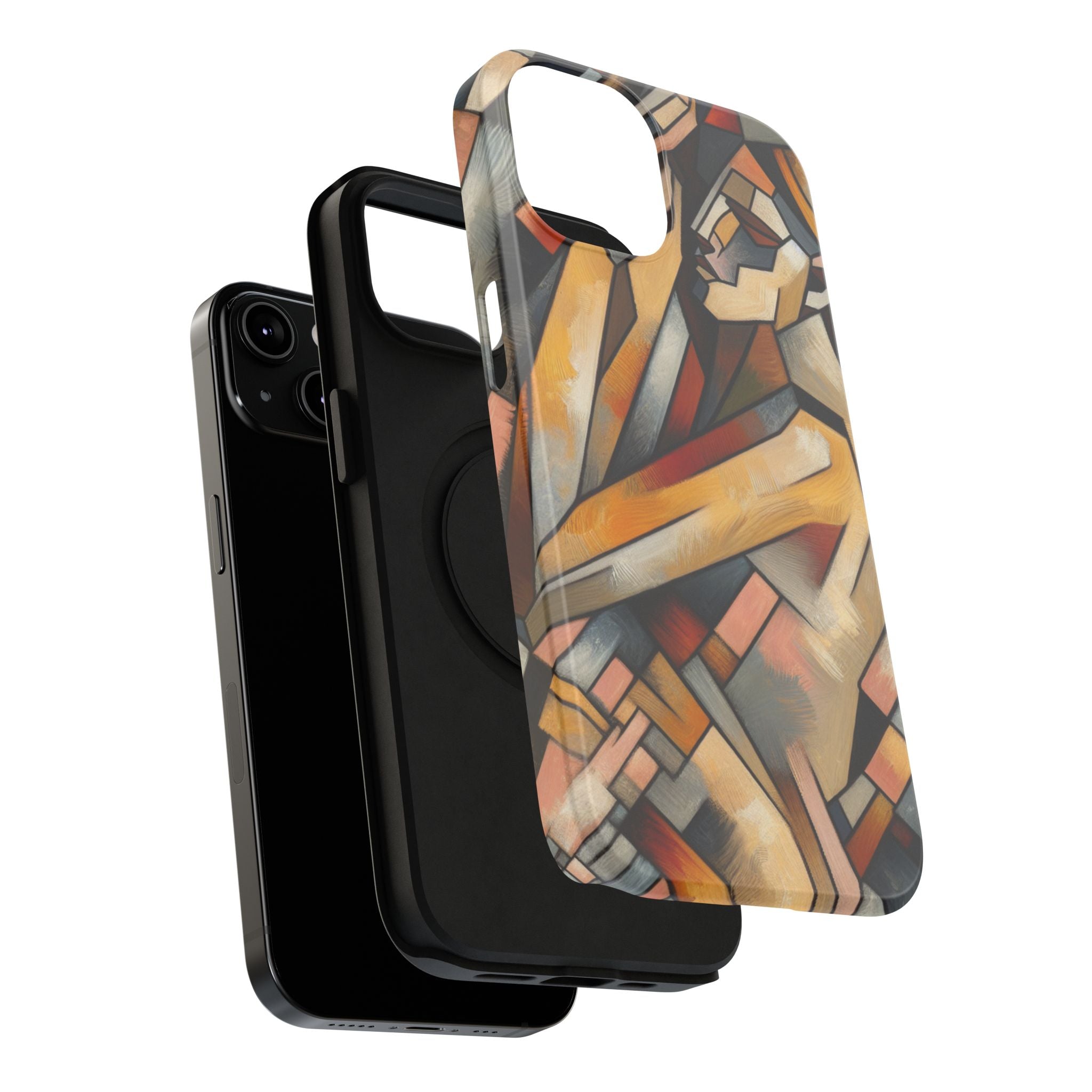 Impact Resistant Phone Case - Woman Abstract Design