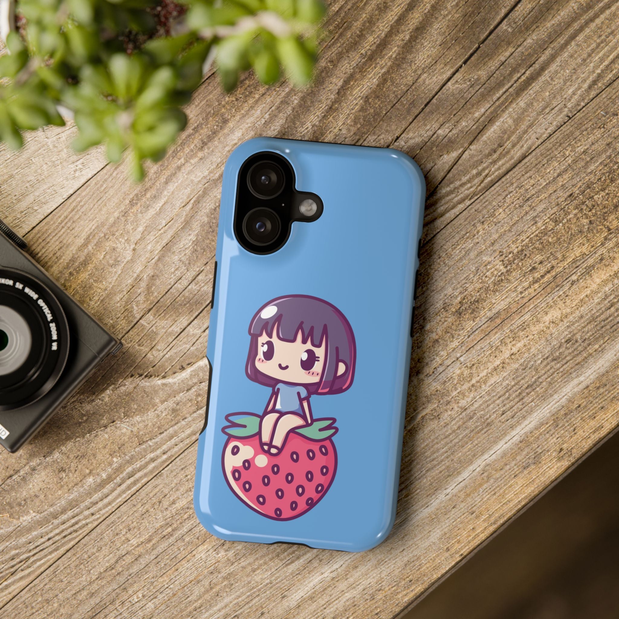 Cute Strawberry Impact Resistant Phone Case