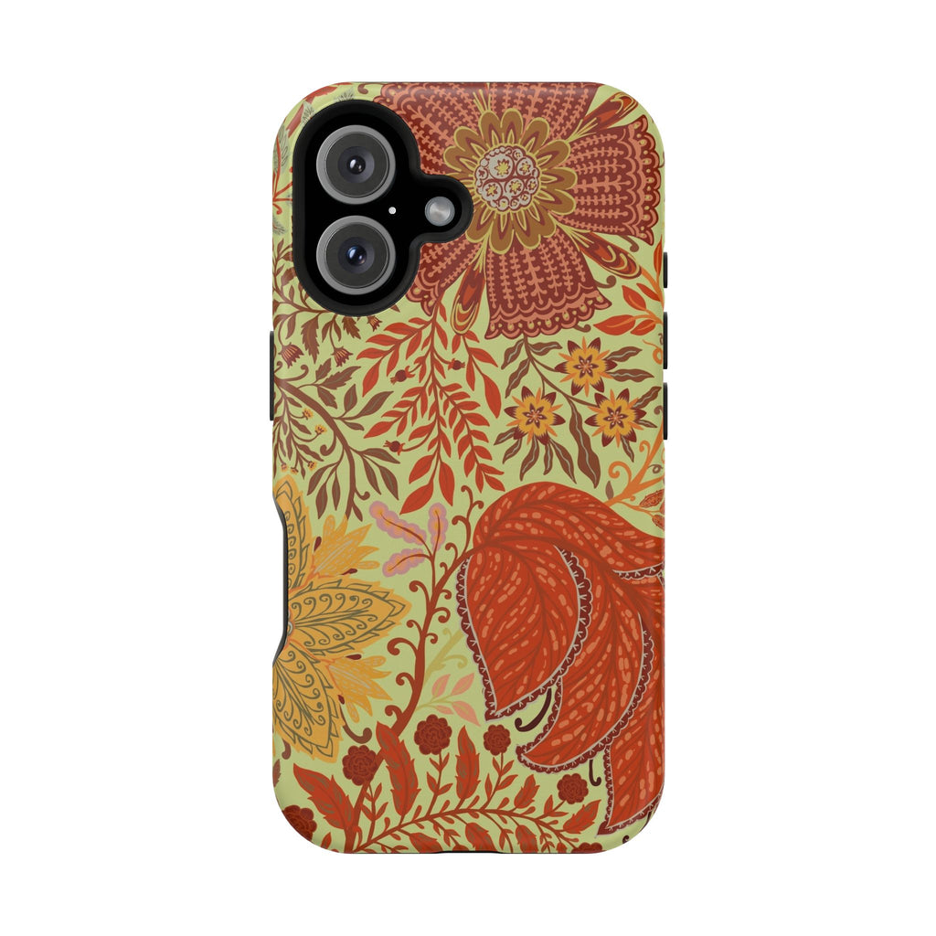 Floral Paisley Magnetic Impact-Resistant Phone Case