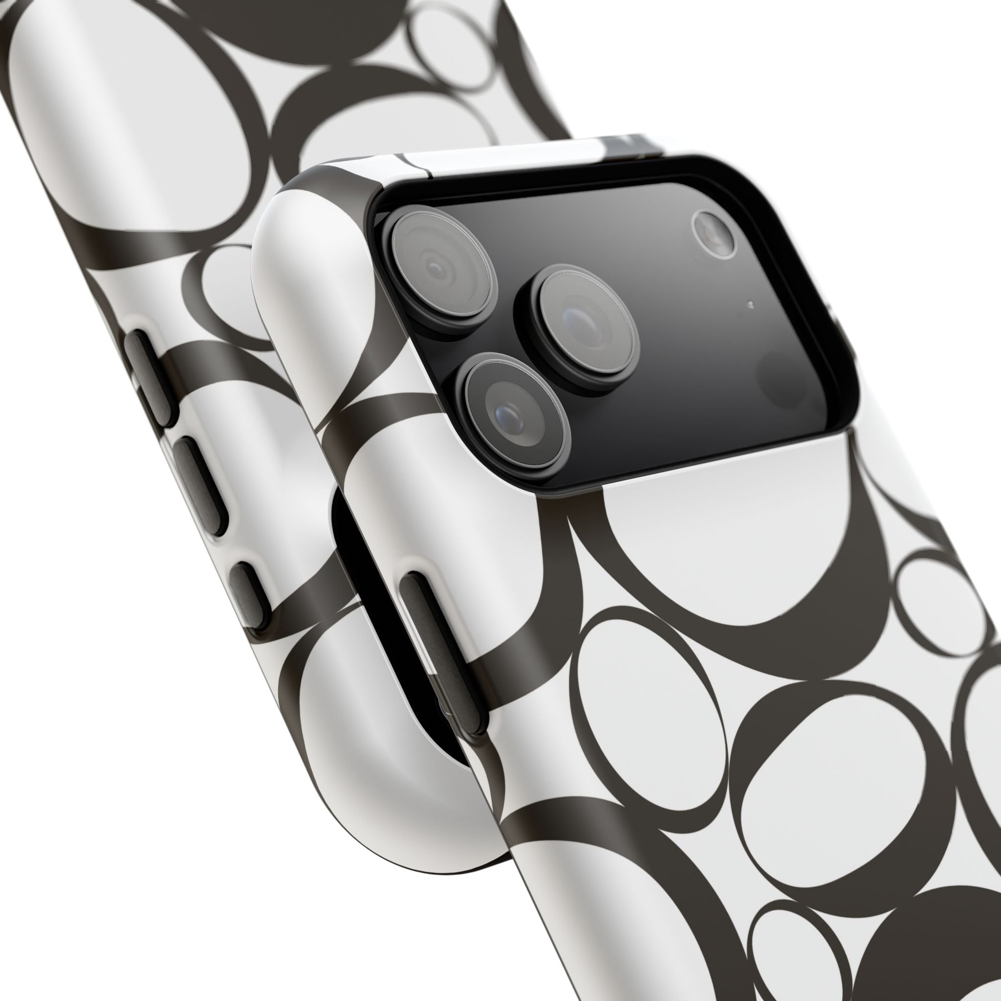 Black & White Impact-Resistant Phone Case - Durable