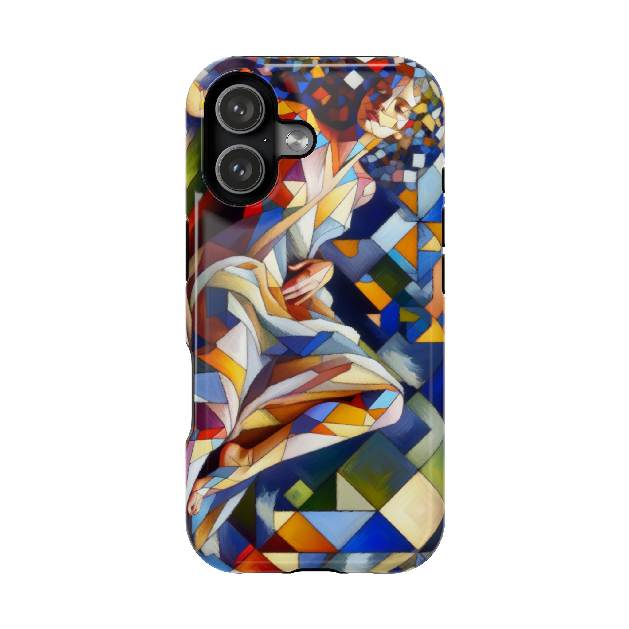 Abstract Stained Glass Dragon Impact Phone Case