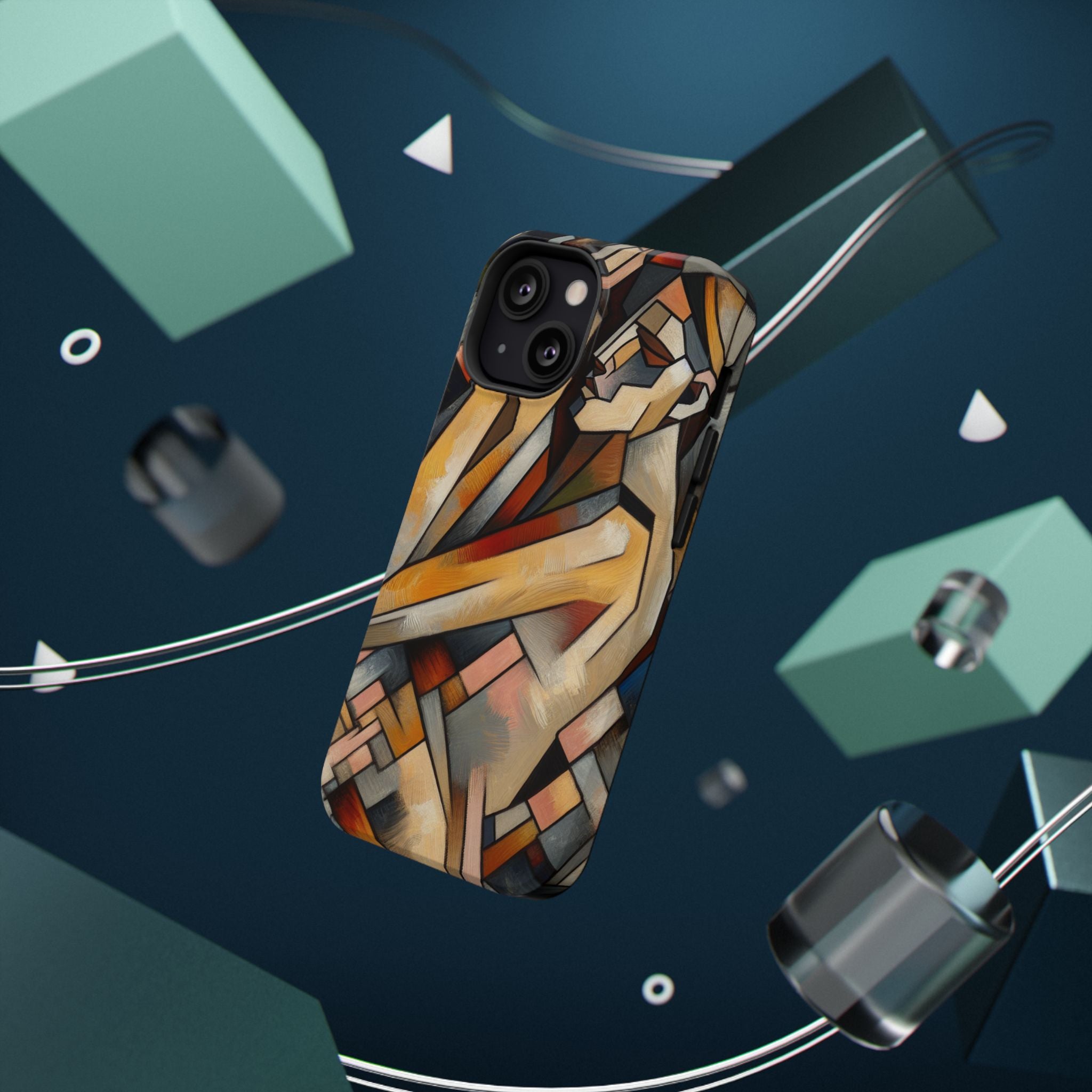 Impact Resistant Phone Case - Woman Abstract Design