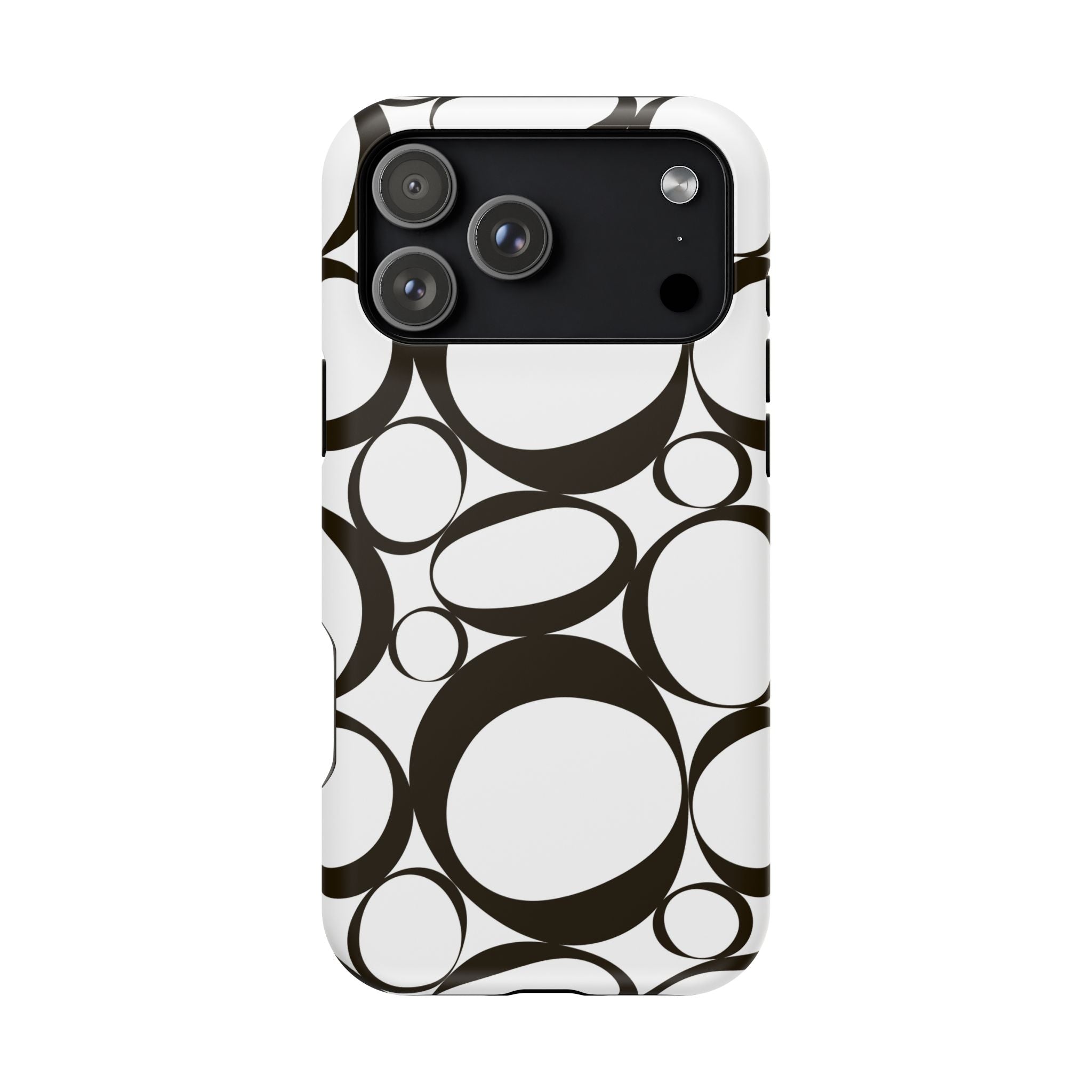 Black & White Impact-Resistant Phone Case - Durable