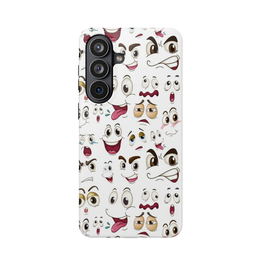 Ghost Emoji Cartoon Cute Phone Case for Galaxy or iPhone