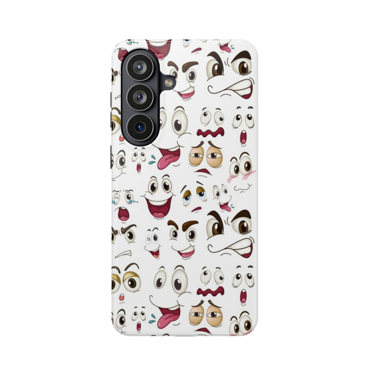 Ghost Emoji Cartoon Cute Phone Case for Galaxy or iPhone