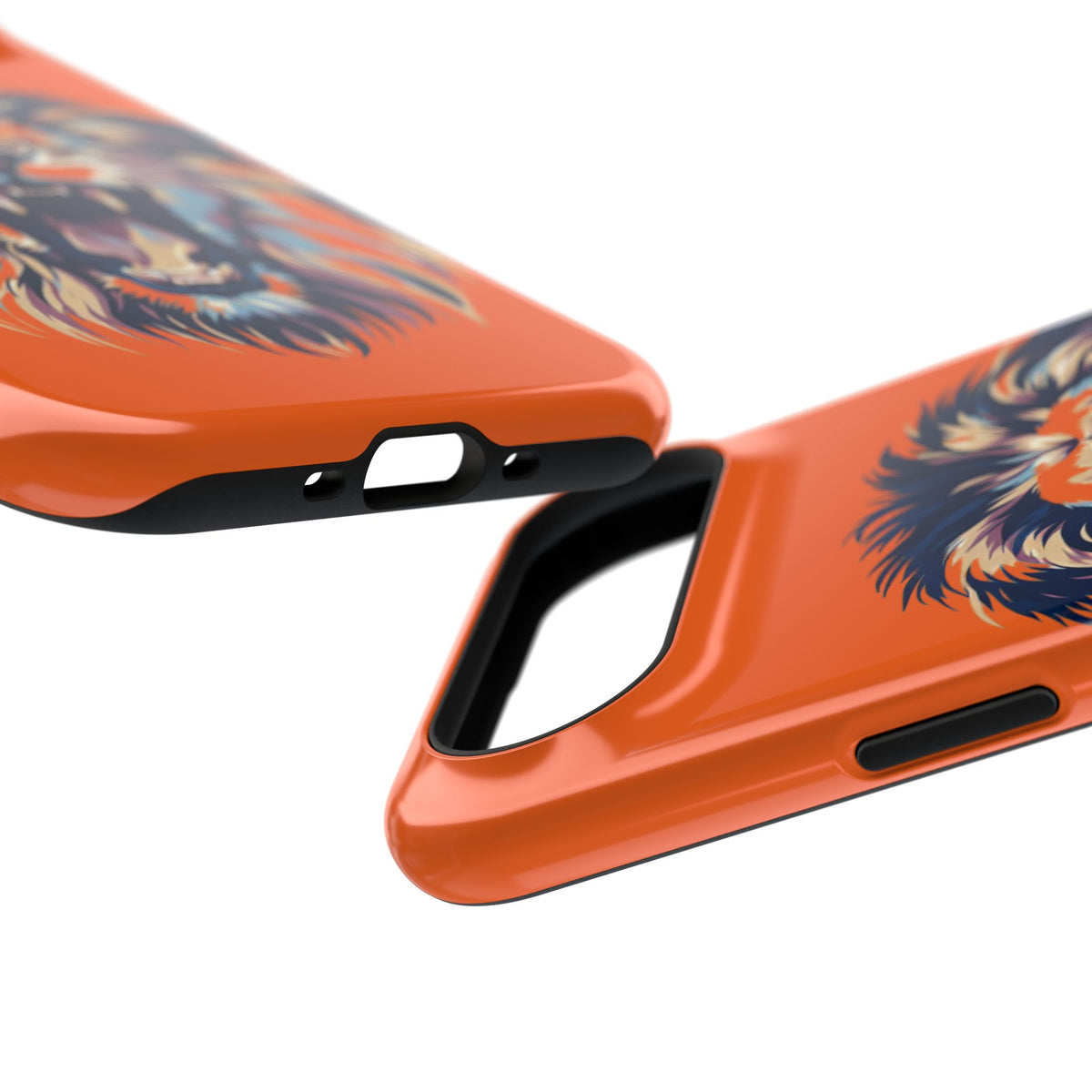 Roaring Lion Impact Phone Case — Shockproof Orange Protective Cover