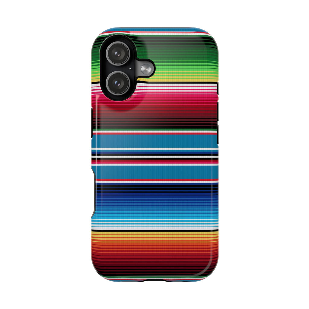 Sarape Striped Phone Case | Impact-Resistant