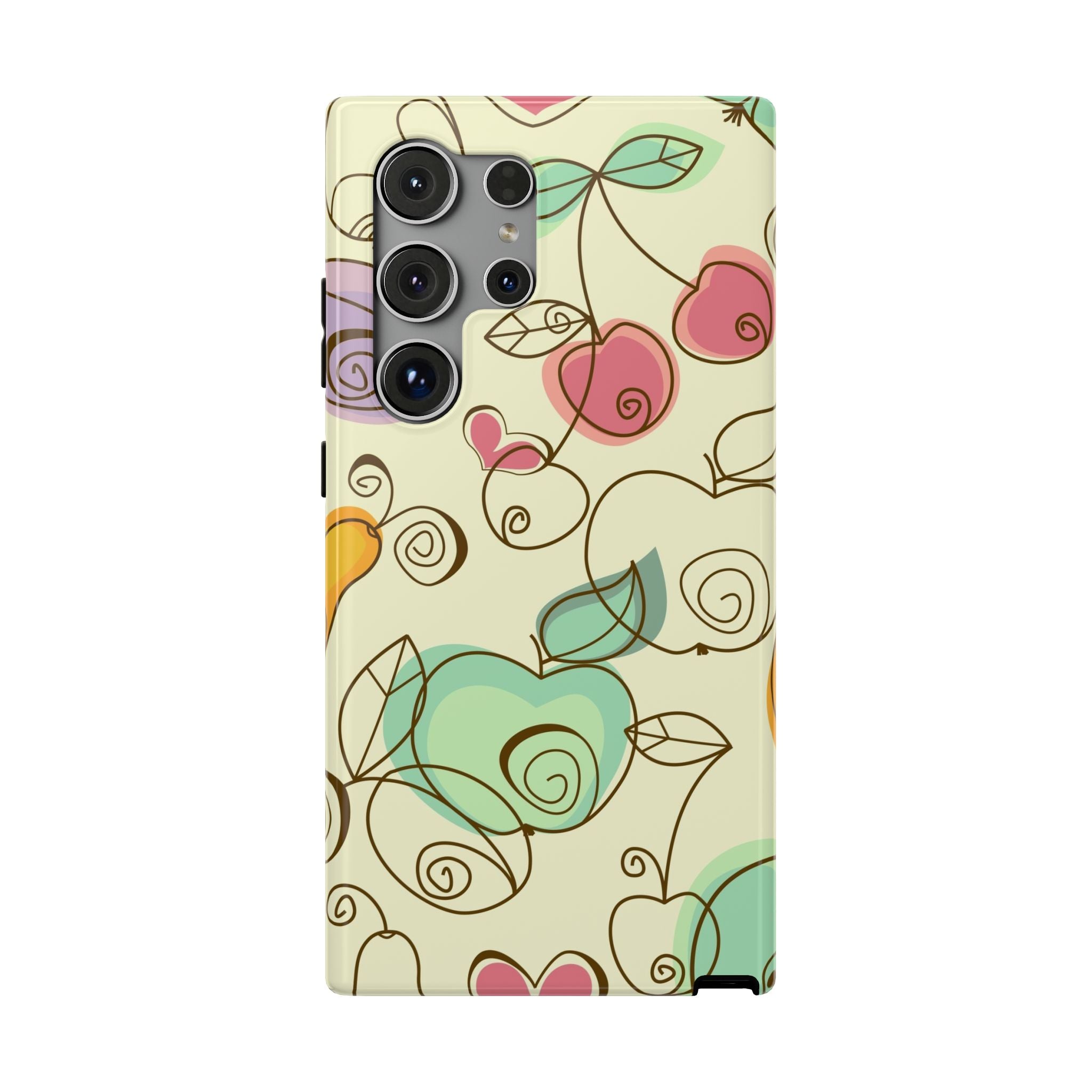 Colorful Floral Phone Case, Impact-Resistant