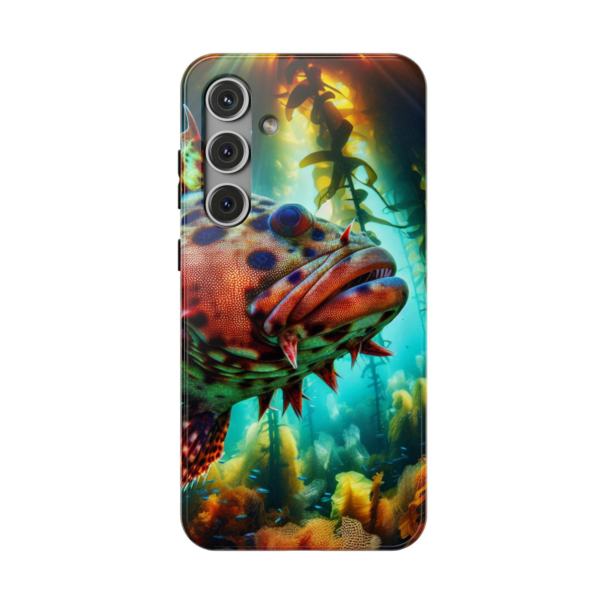 Sea Life Phone Case — Colorful Underwater Fish Impact-Resistant Case